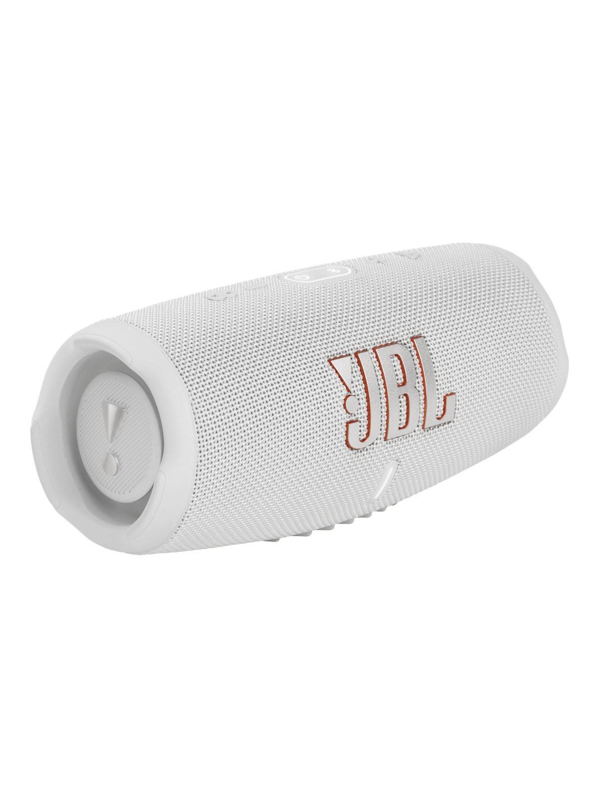 JBL Charge 5 - White, Baerbare Fest Hoejtalere