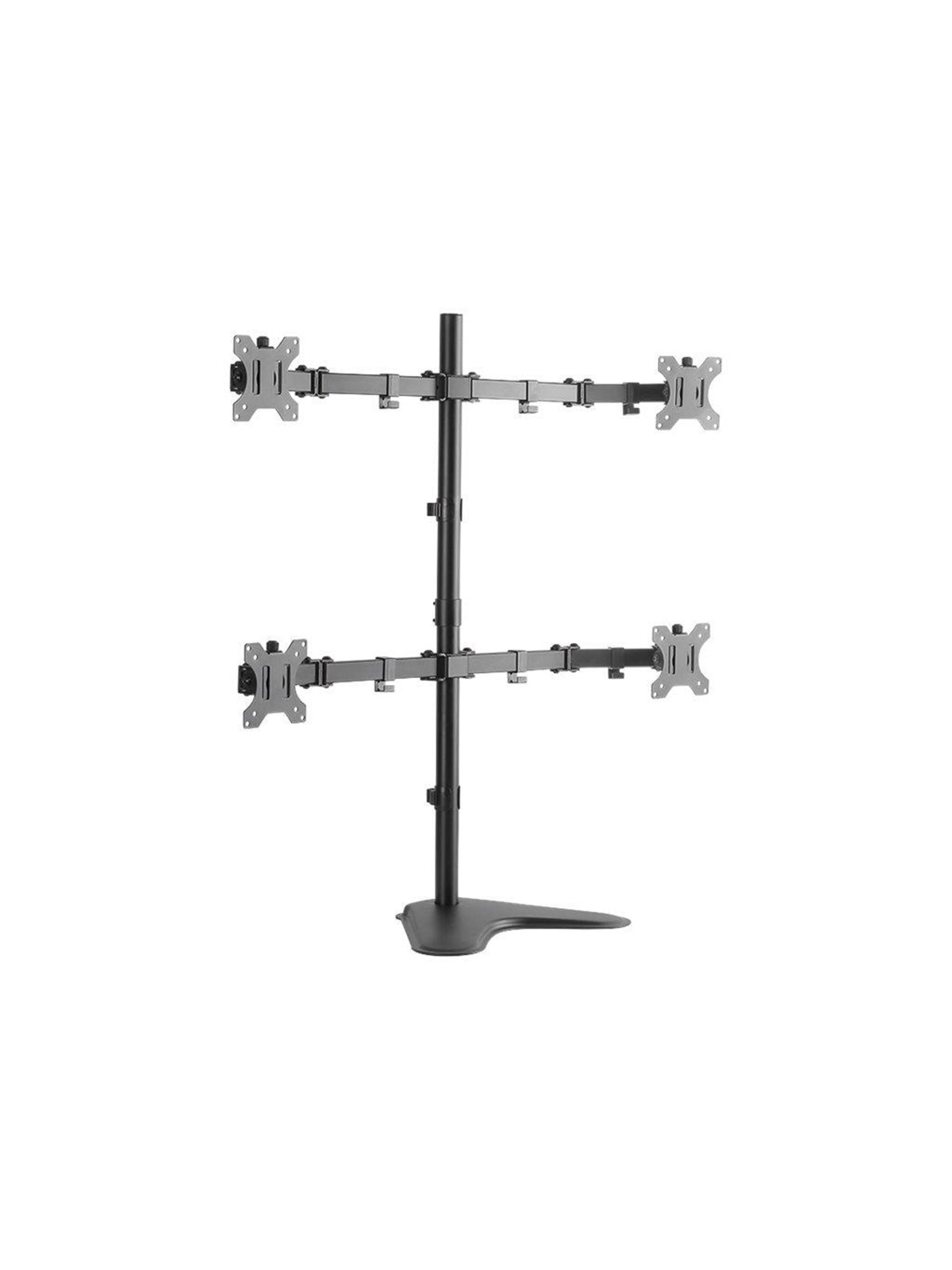 LogiLink Quad monitor stand 13-32" steel arm length: each 460 mm, Skærmholder