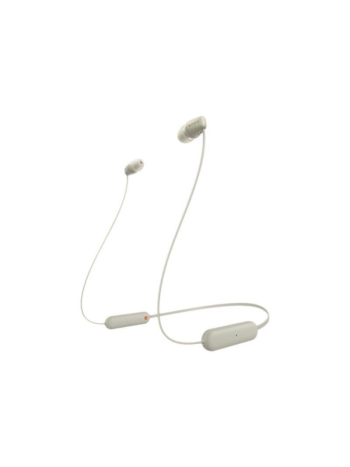 Sony WI-C100 - Wireless In-ear Headphones - Beige, Hovedtelefonerheadset2