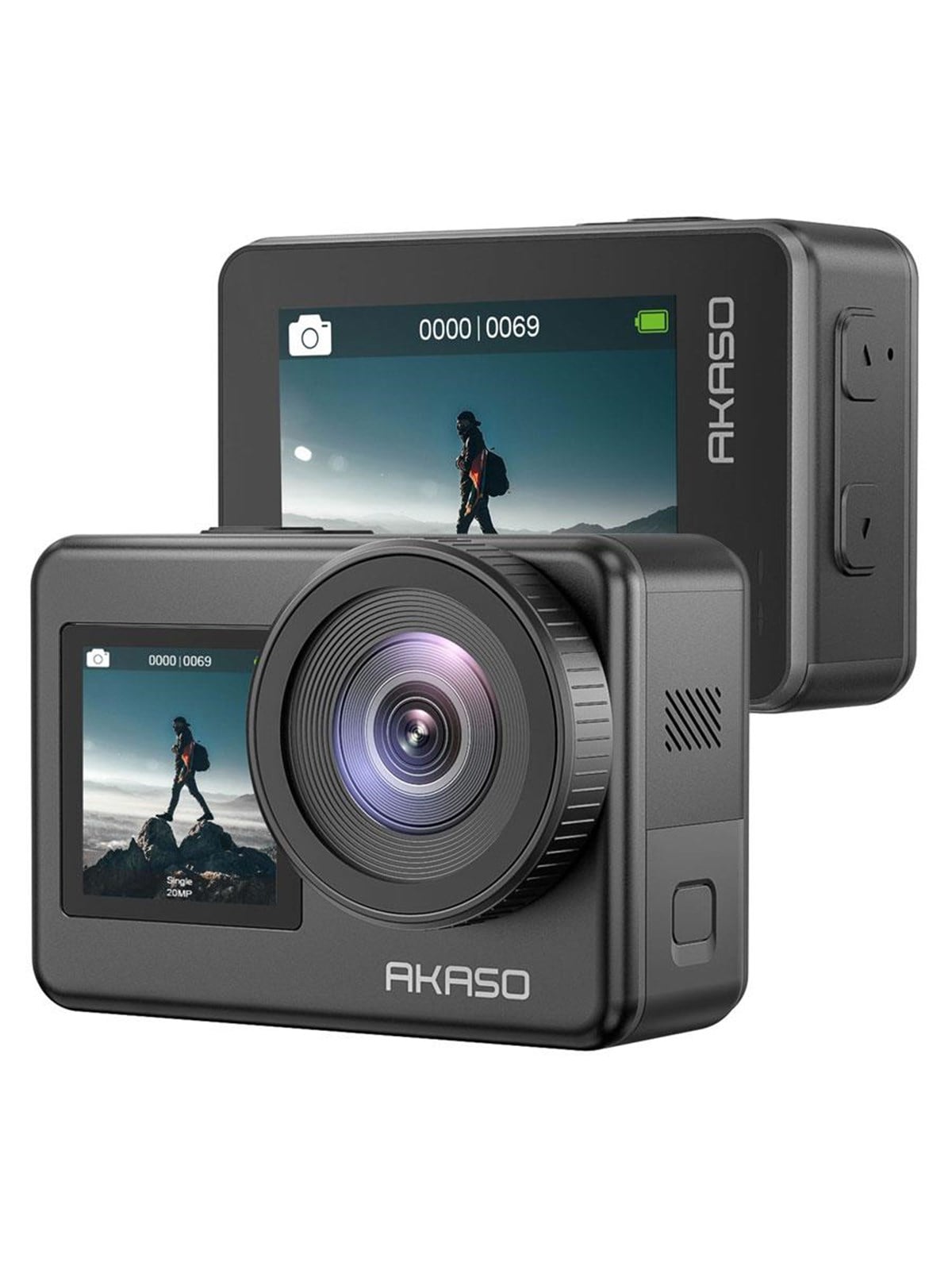 Akaso Brave 7 Dual Screen 4K/30fps Action Camera IPX8 Waterproof, Action Kamera