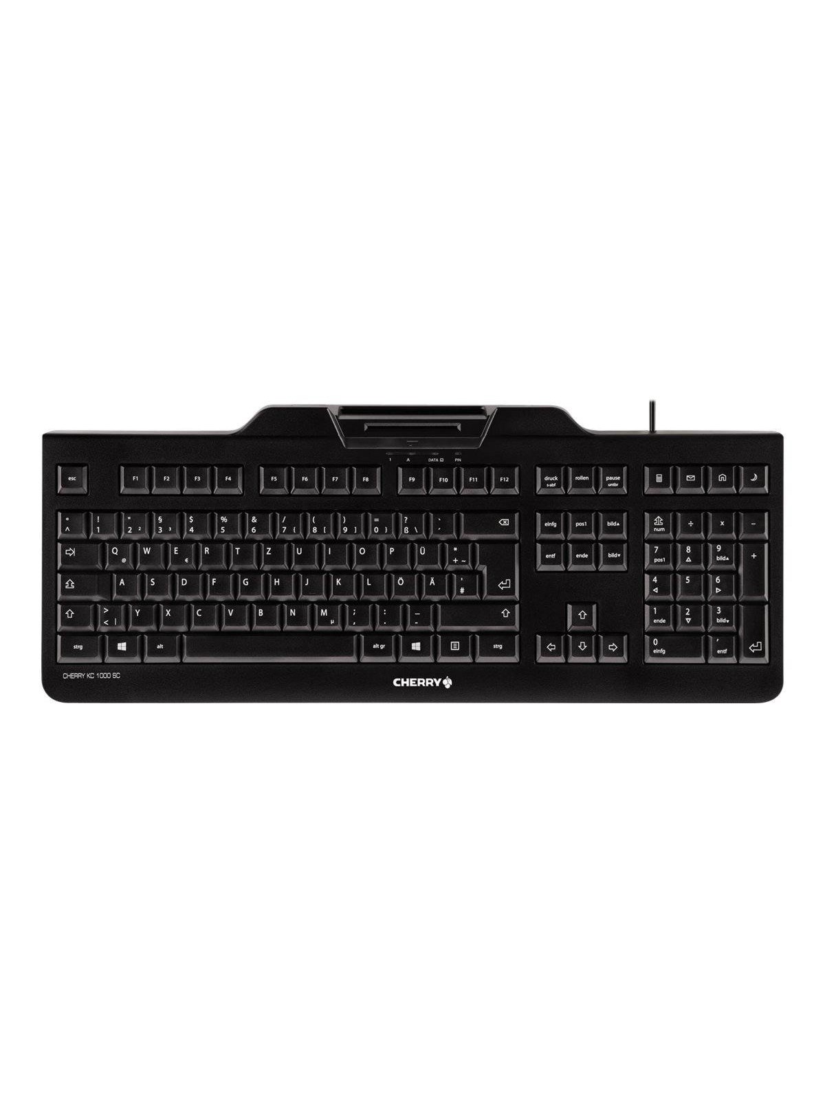 Cherry KC 1000 SC - Tastatur - Engelsk - UK - Sort, Tastatur