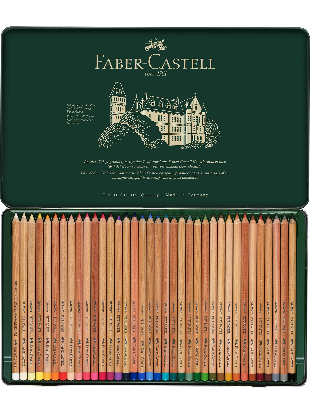Faber-Castell Pitt pastell pencil 36 stk Tin, Tegneværktøj