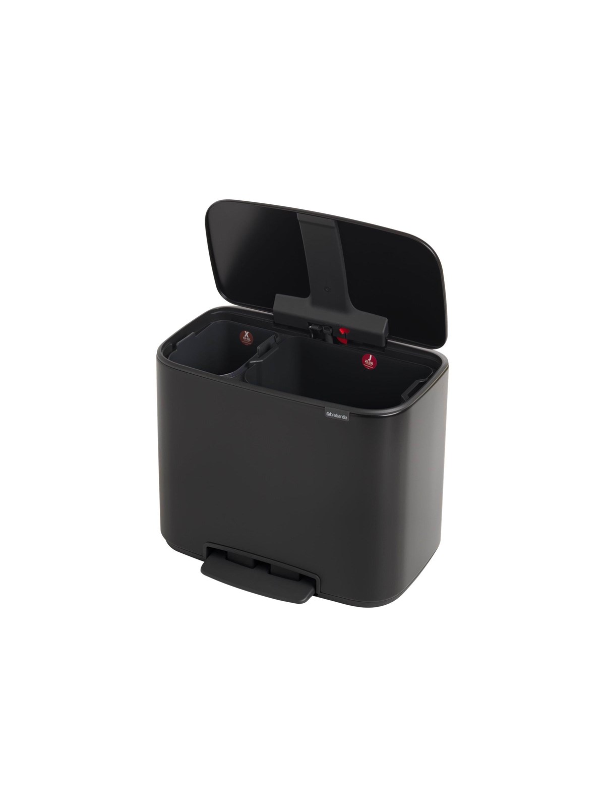 brabantia Bo Brabantia 11L + 23L Bo Pedal Bin - Matt Black, Rengøring