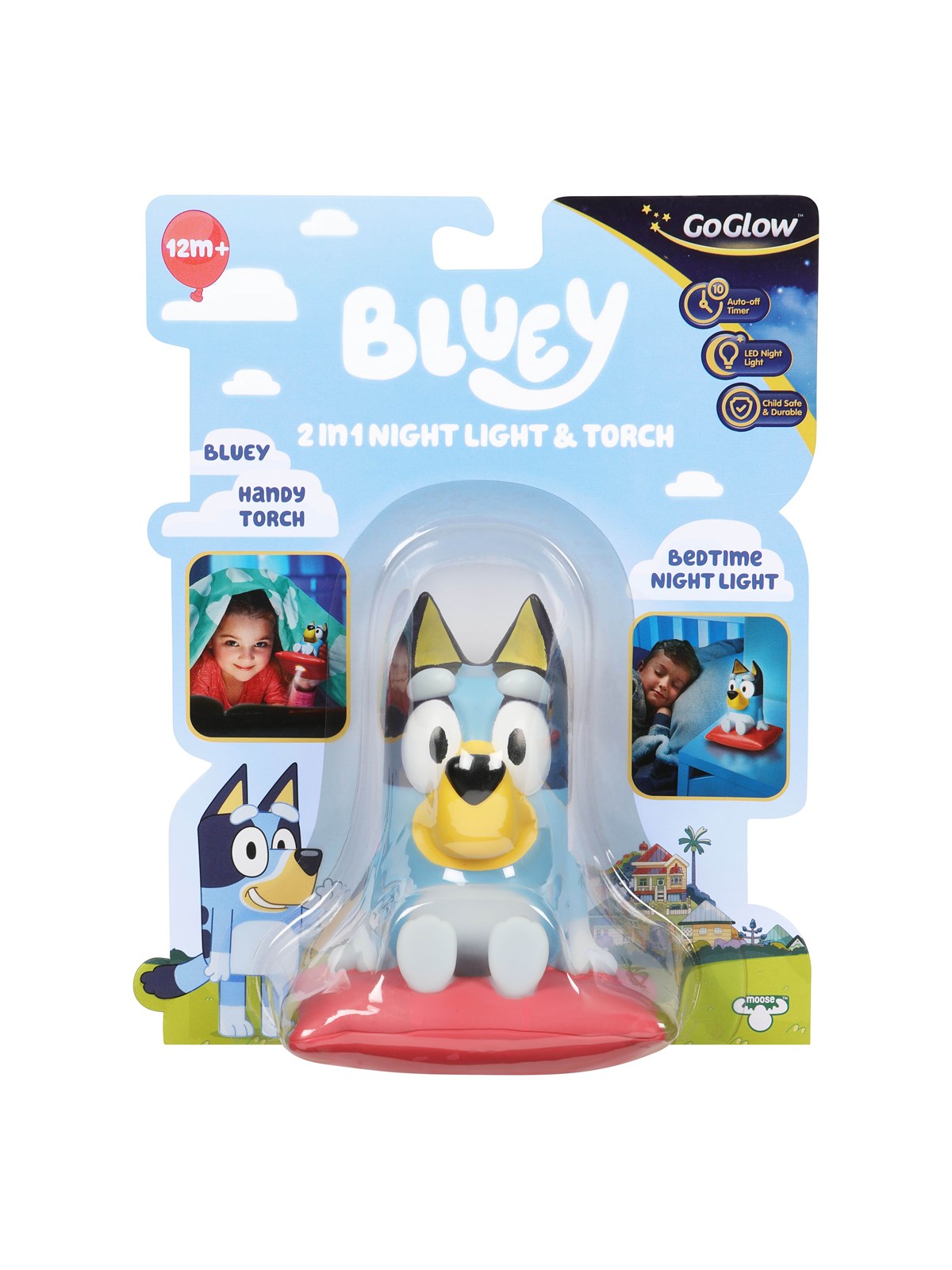 Bluey 2 i 1 Natlampe og Lygteven, Børnelampe