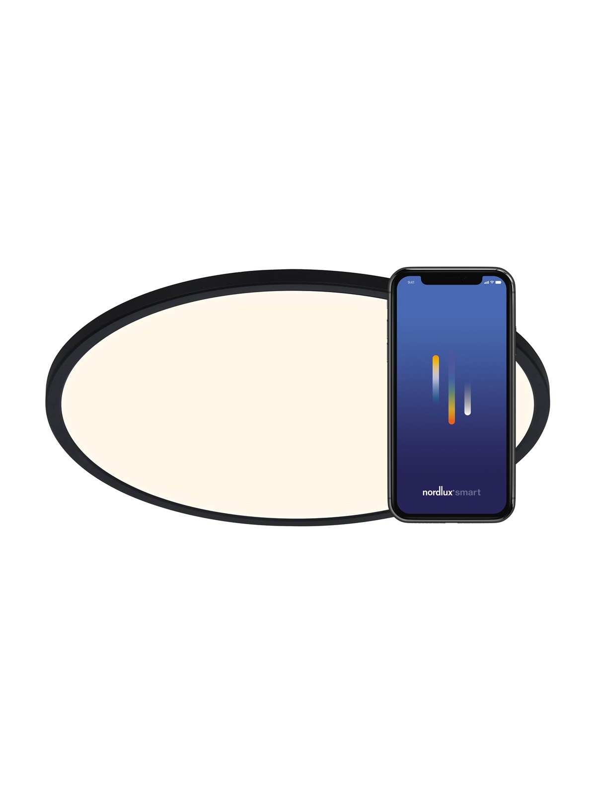 Nordlux Oja Smart 42 Loftlampe, Sort, Smart Home