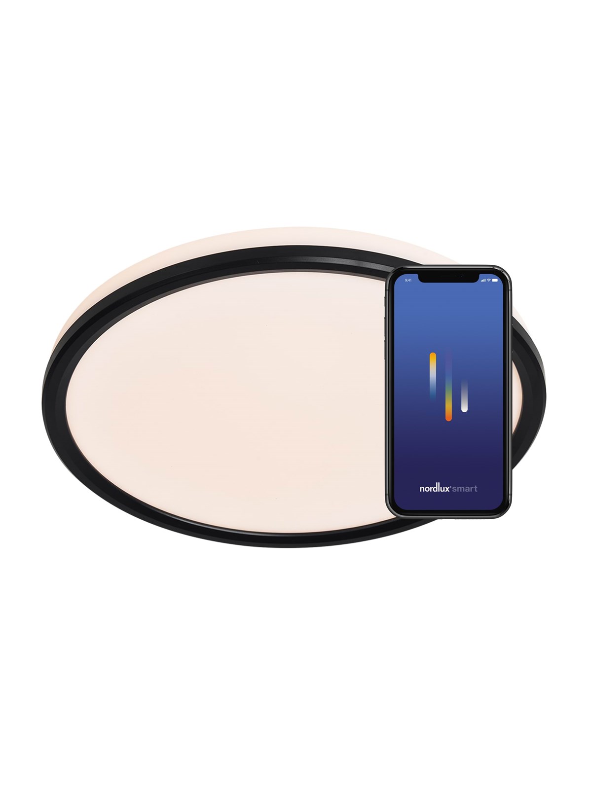 Nordlux Liva Smart Plafond 2700-6500K RGB, Sort, Smart Home