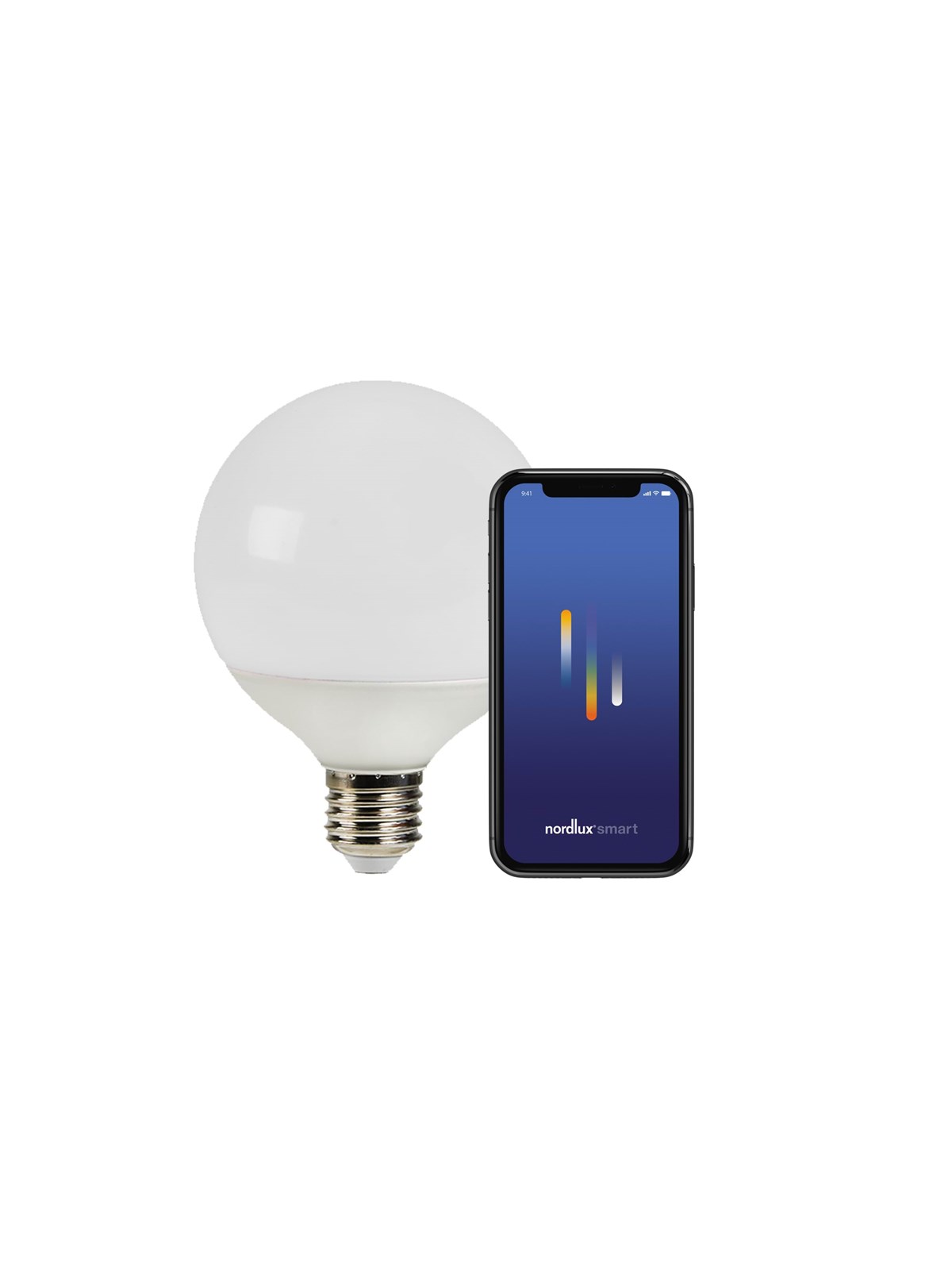 Nordlux Smart E27 Pære 9W 2200-6500+RGB Frostet, Smart Home