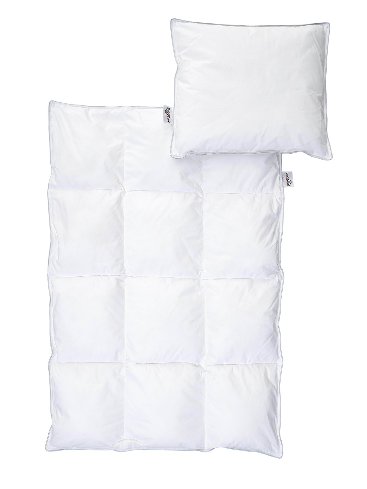 BabyDan Heart Microfiber babydyne og babypude, 67x100/40x45 cm, Børneværelse