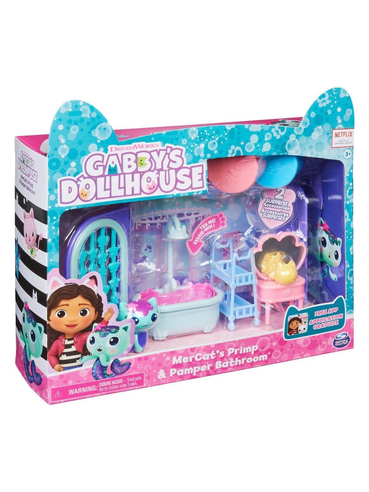 Gabby's Dollhouse Gabbys Dukkehus Deluxe Havkats Bad, Dukkehus Tilbehoer