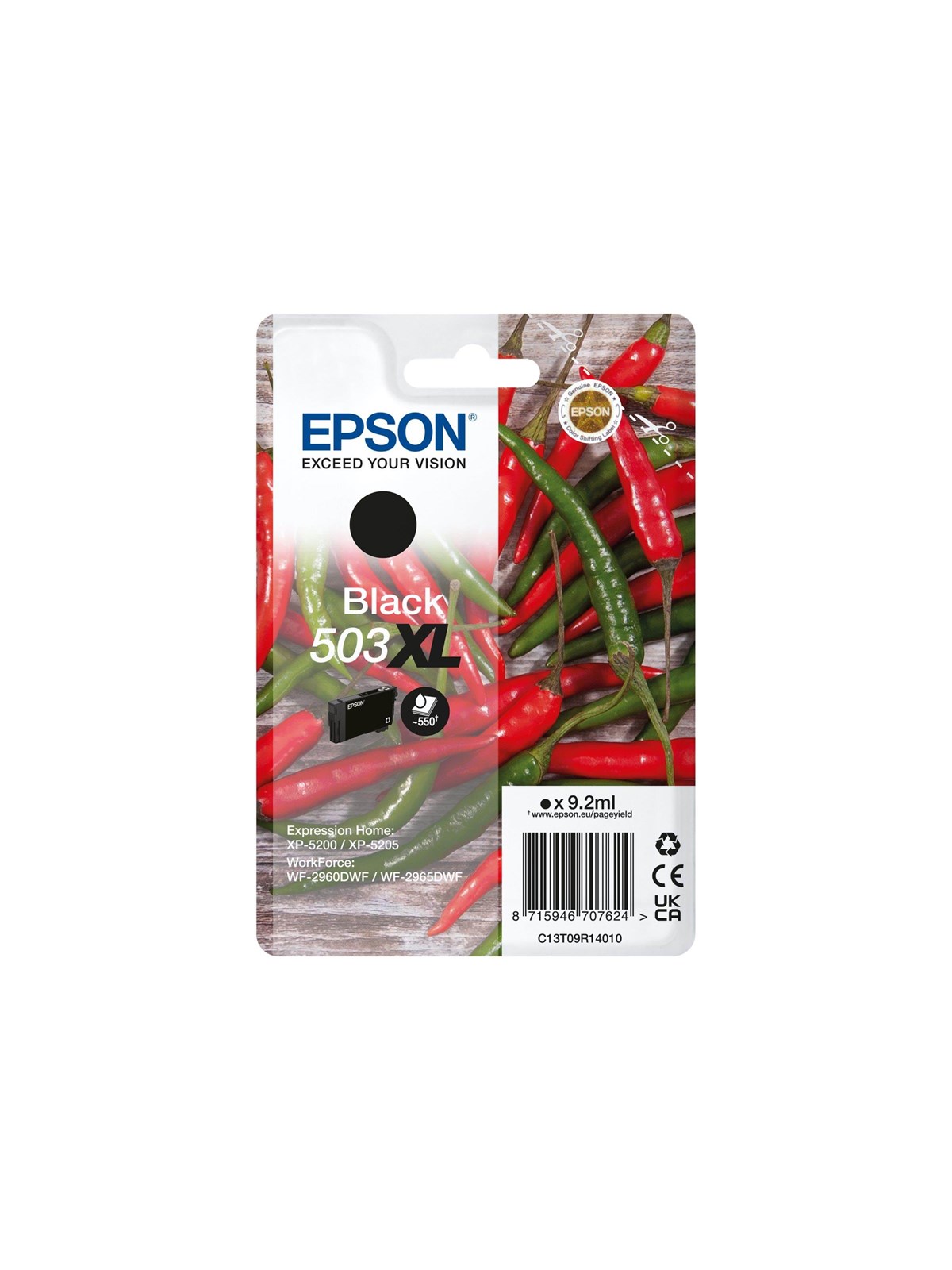 Epson 503XL Singlepack - XL - black - original - ink cartridge, Printerpatron Og Toner