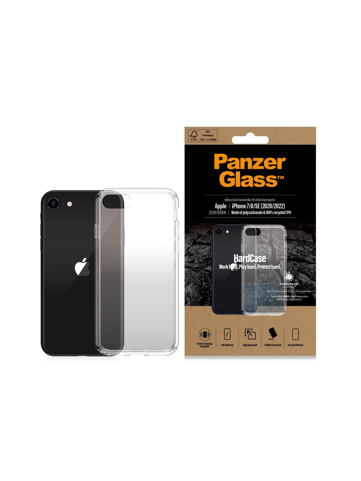 PanzerGlass HardCase Apple iPhone SE (2020/2022) | 7 | 8, Mobilcover