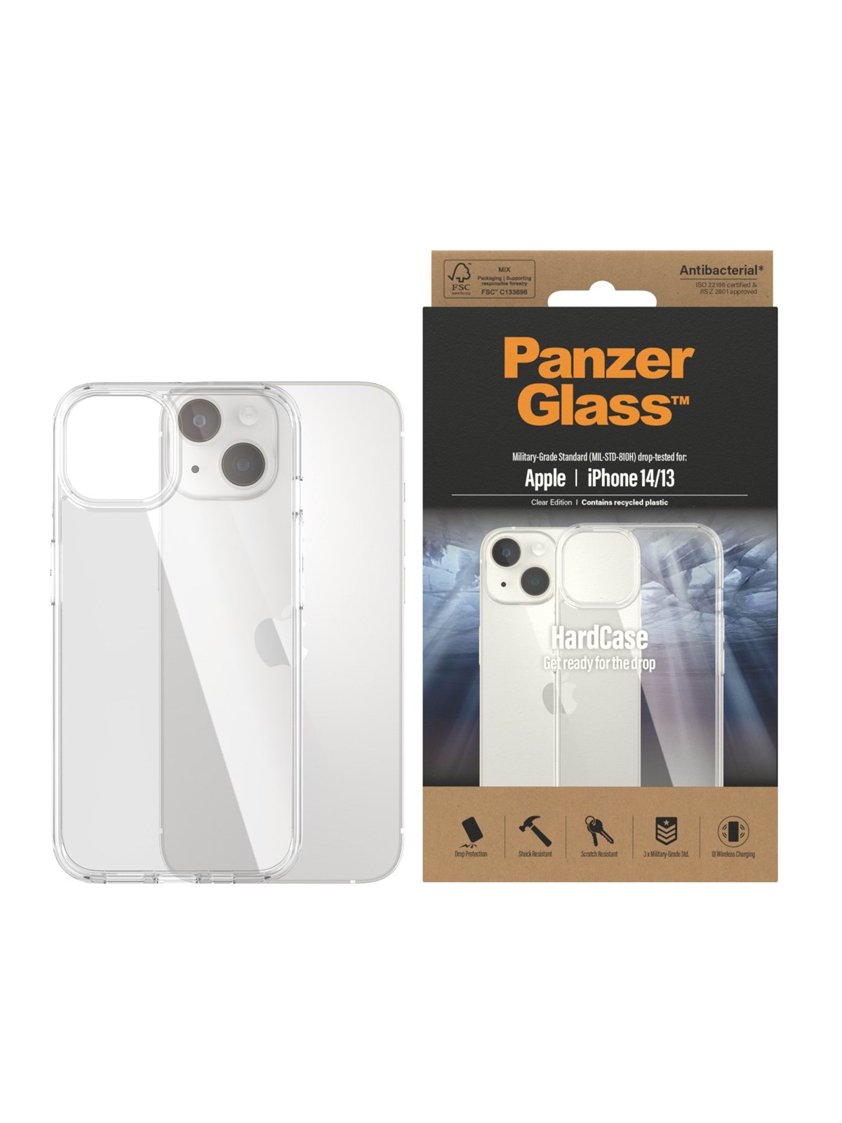 PanzerGlass HardCase Apple iPhone 14 | 13 | Clear, Mobilcover
