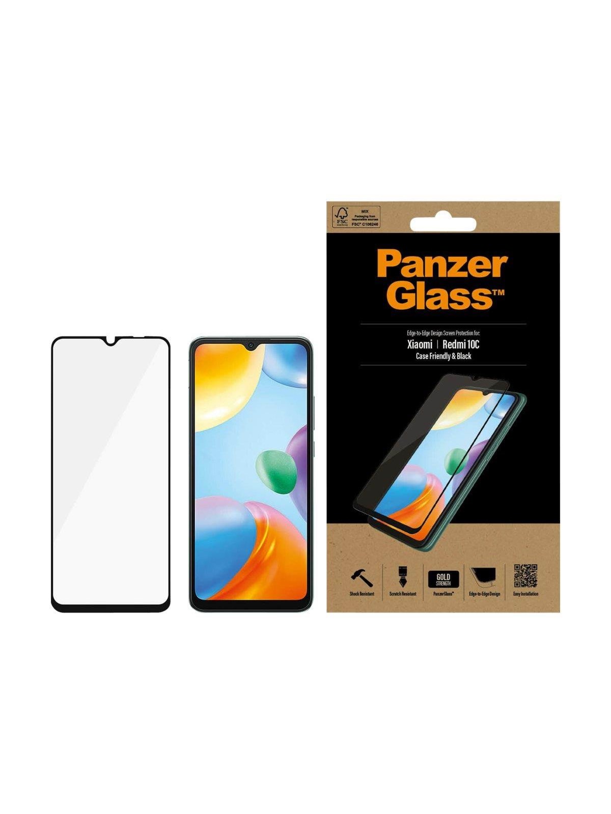 PanzerGlass Screen Protector Xiaomi Redmi 12C | 10C, Beskyttelsesglas