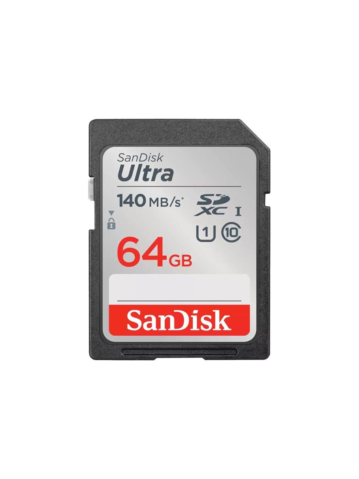 SANDISK Ultra SD - 140MB/s - 64GB, Hukommelseskort