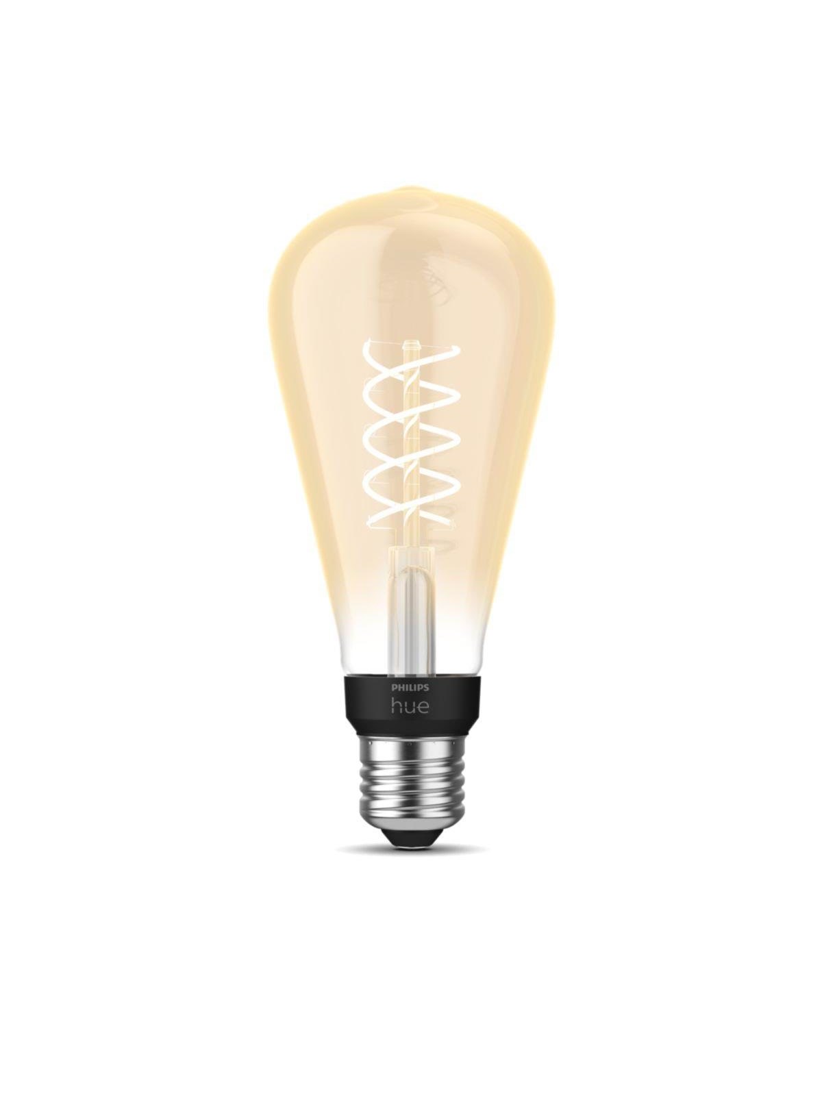 Philips Hue Filament Edison ST72, 7W, White Filament, E27, Smart Home