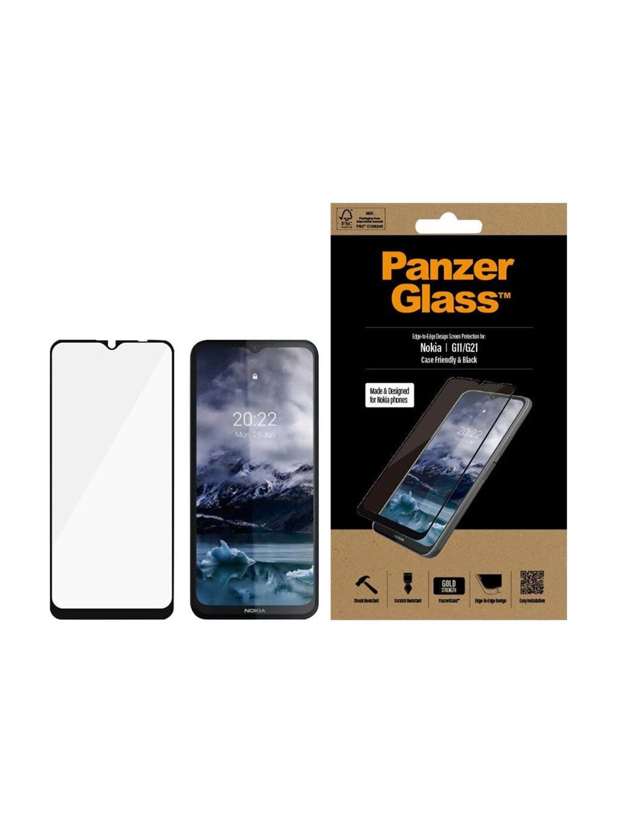 PanzerGlass Screen Protector Nokia G11 | G21, Beskyttelsesglas