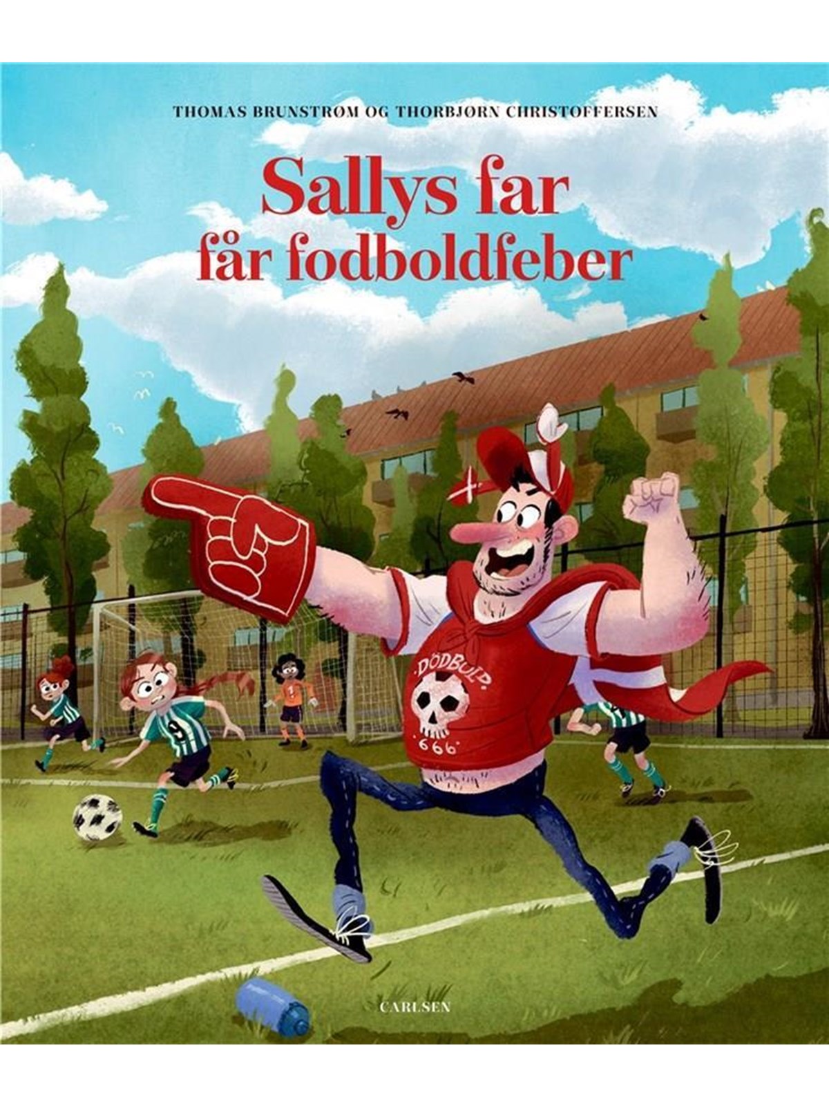 Sallys far får fodboldfeber - Børnebog - Hardcover, Børnebog