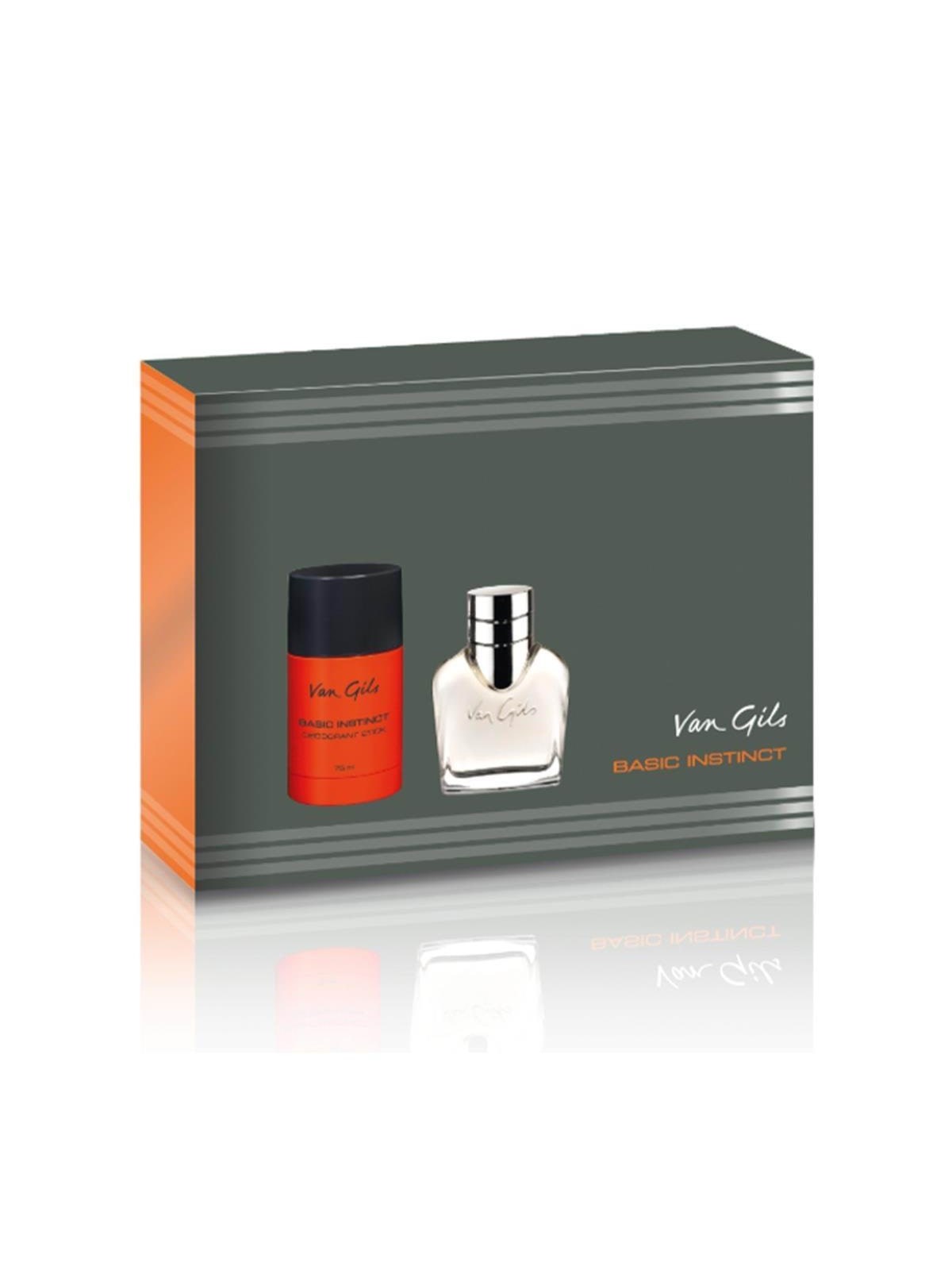 Van Gils Basic Instinct Eau de toilette 40 ml/deodorant stick 75 ml, Gaveaesker