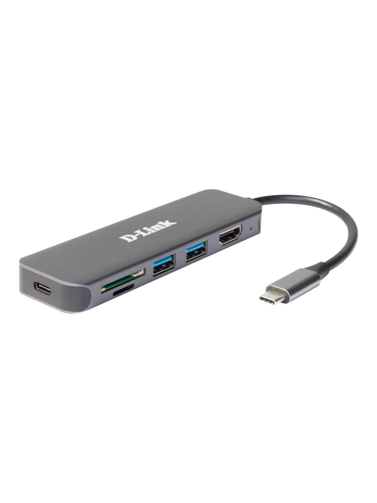 D-Link DUB-2327 - docking station - USB-C / Thunderbolt 3 - HDMI, Docking Station