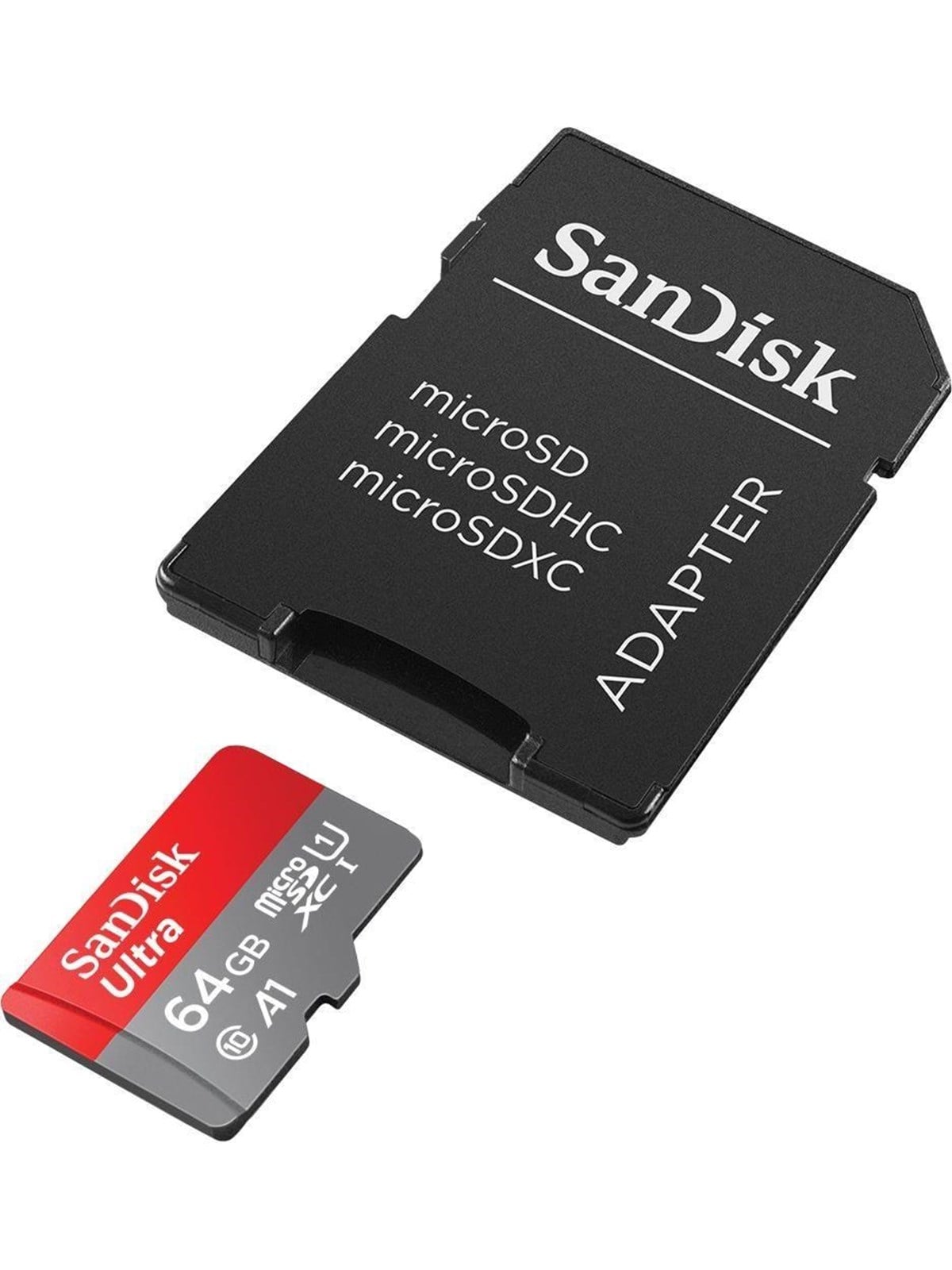 SANDISK Ultra microSD/SD - 140MB/s - 64GB, Hukommelseskort