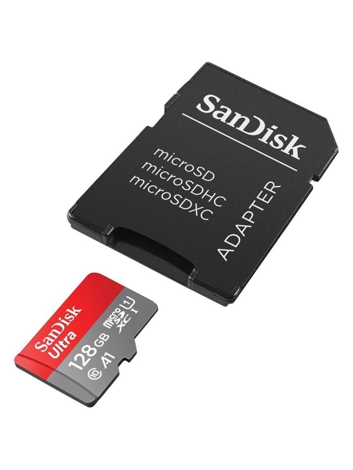 SANDISK Ultra microSD/SD - 140MB/s - 128GB, Hukommelseskort