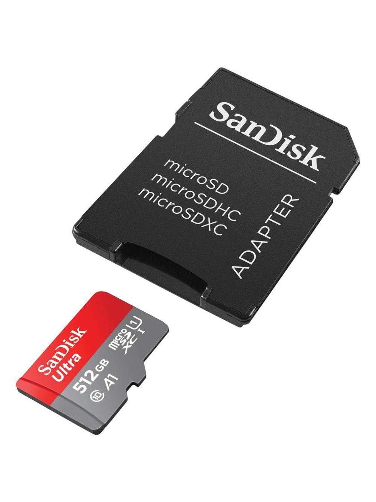 SANDISK Ultra microSD/SD - 150MB/s - 512GB, Hukommelseskort