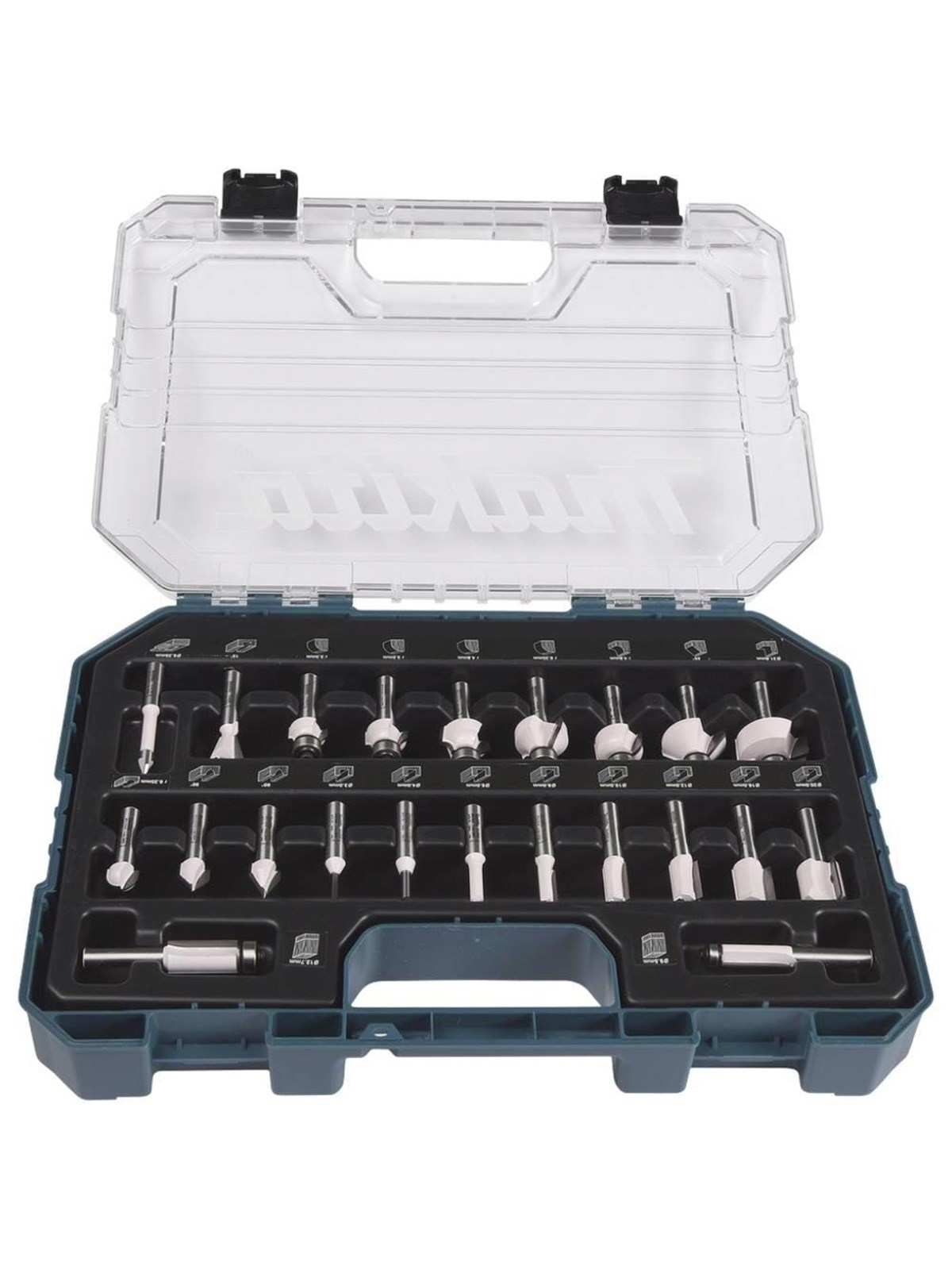 Makita D-74778 Router Bit Set - for wood - 22 pieces, Bor Og Bits