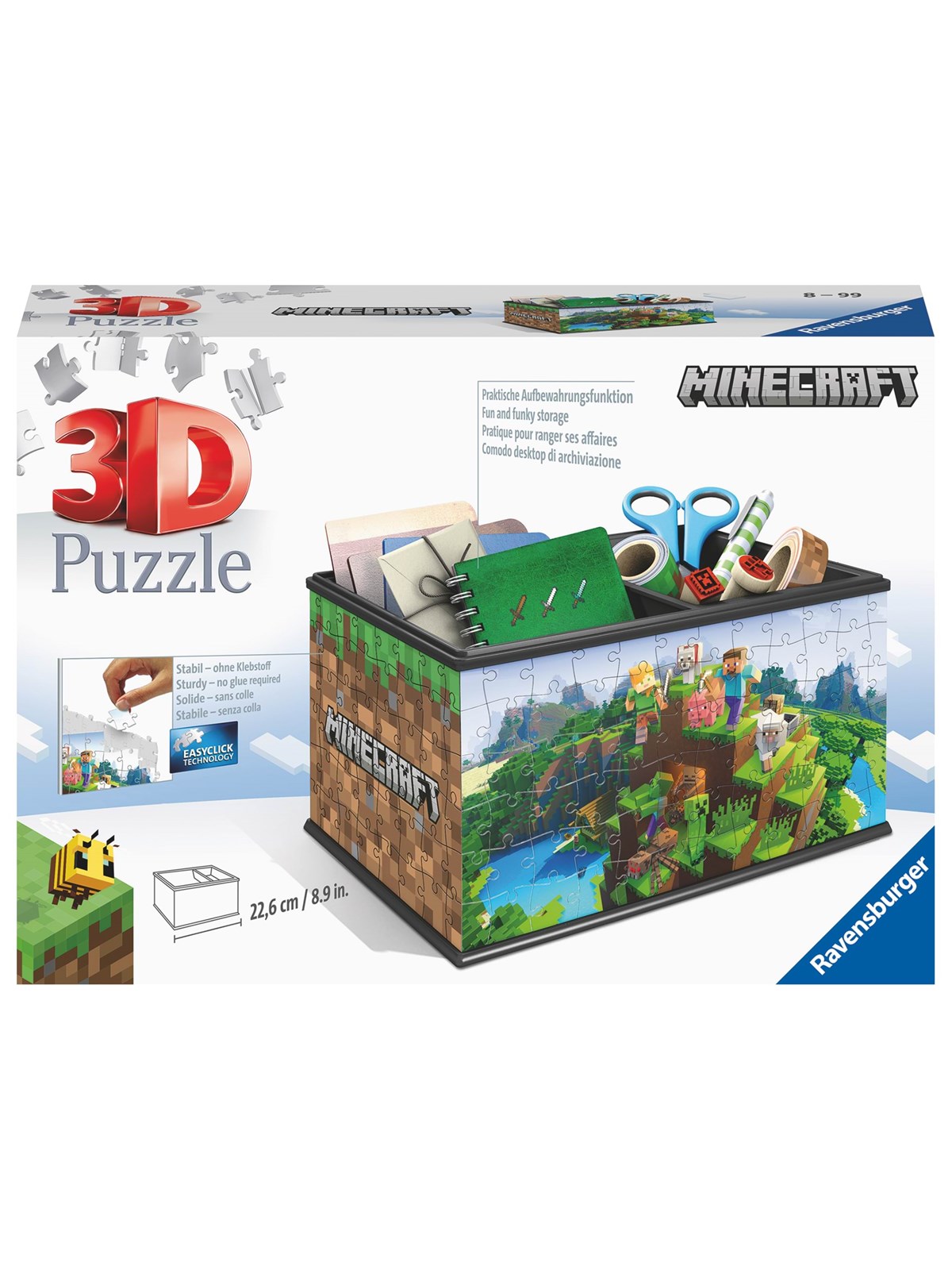 Ravensburger 3D Minecraft Treasure Box (108) 3D Puslespil