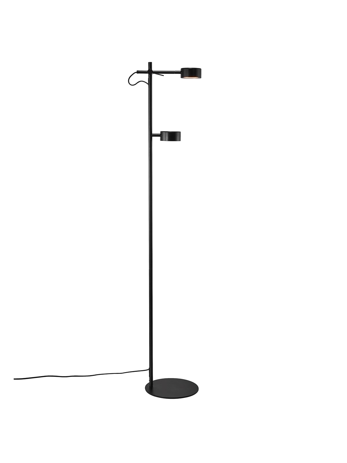 Nordlux Clyde gulvlampe, sort, Lampe