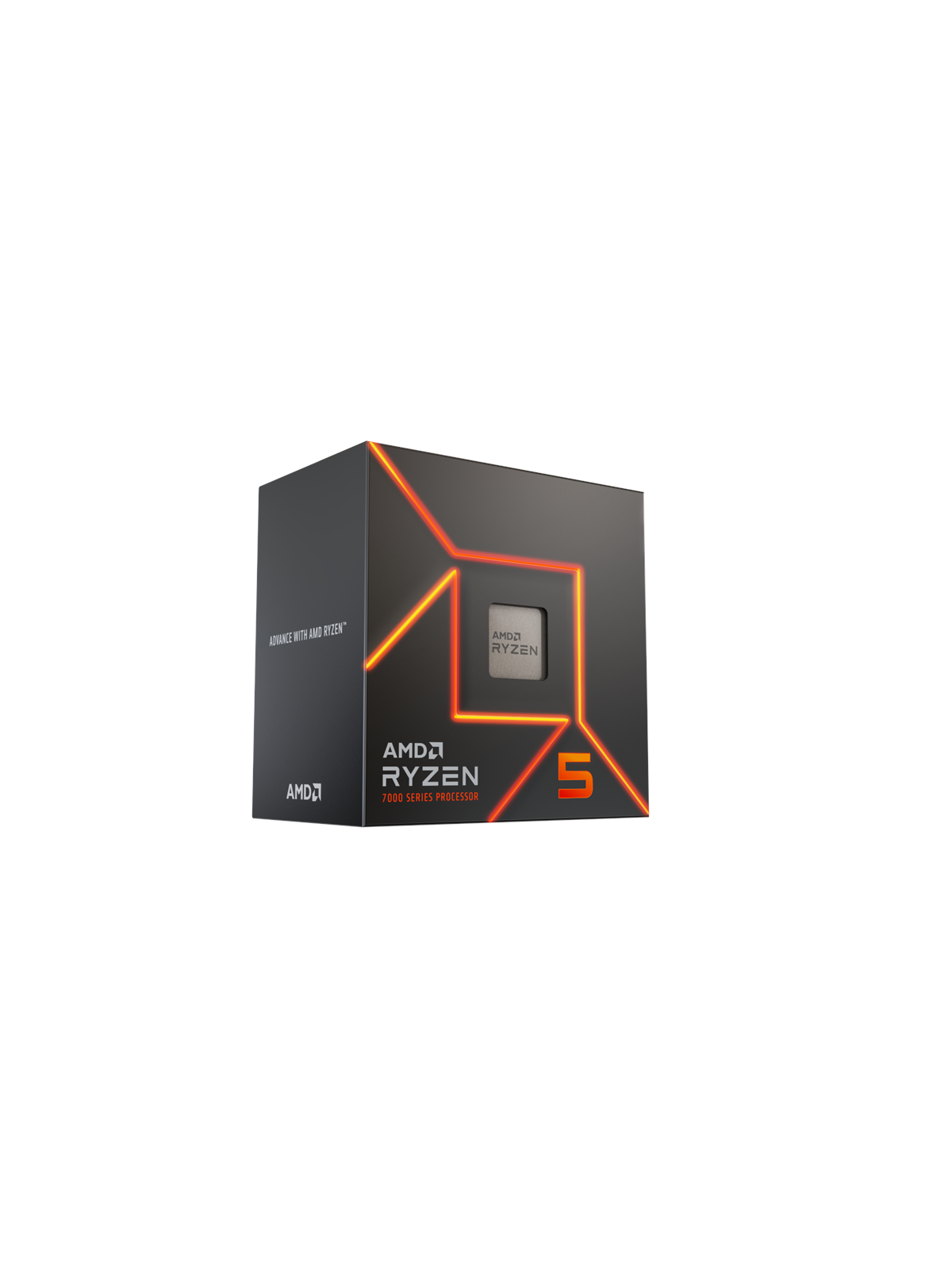 AMD Ryzen 5 7600 Wraith Stealth CPU - 6 kerner - 4 GHz - AMD AM5 - AMD Boxed (med køler)