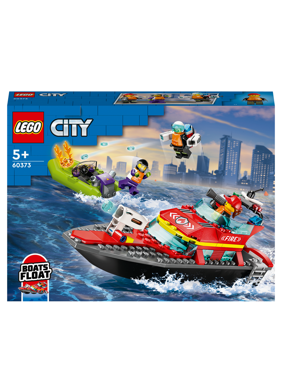 LEGO City 60373 Brandvæsnets redningsbåd