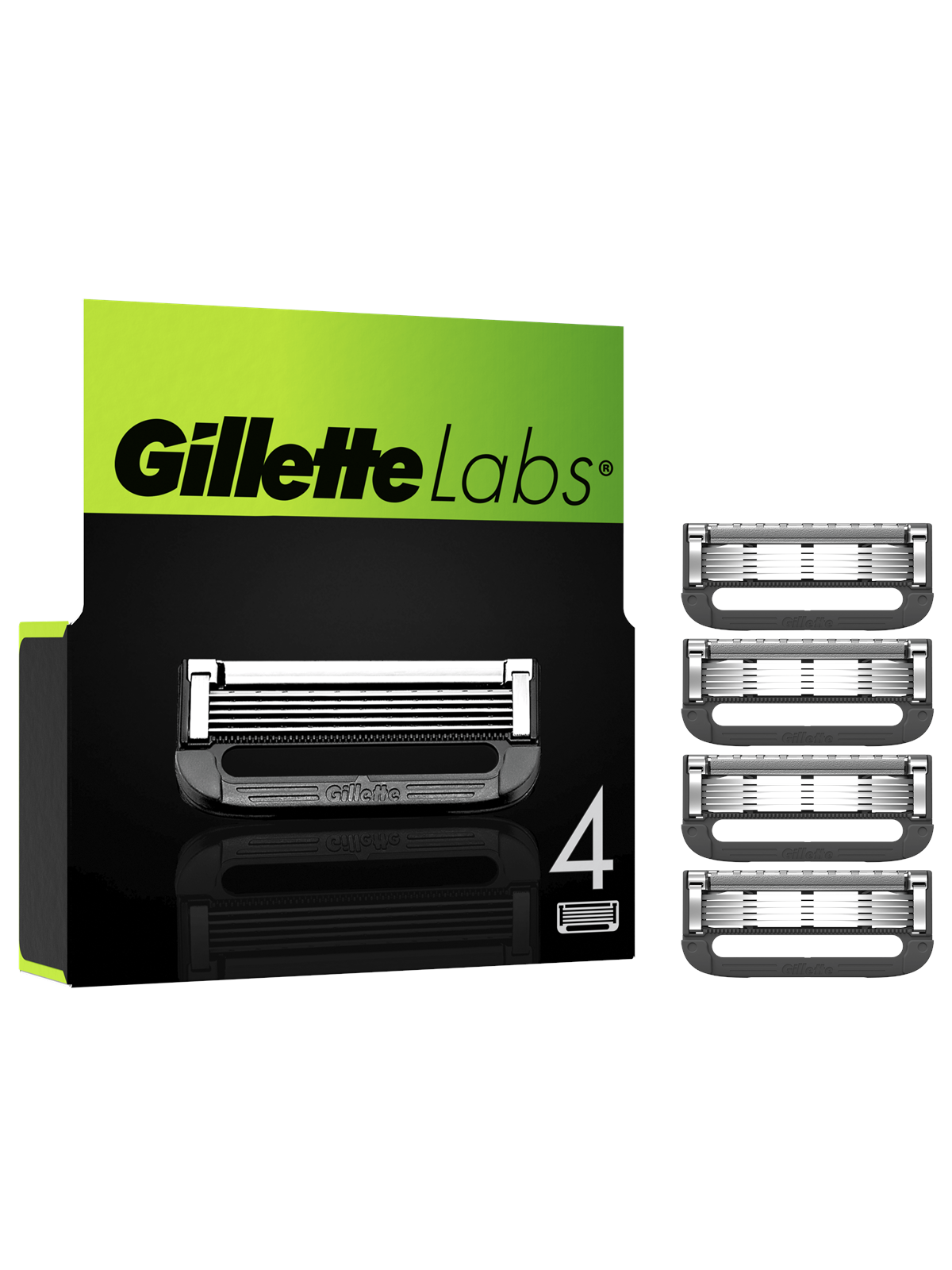 Gillette Labs Razor Blades (4-Pack), Barbergrej