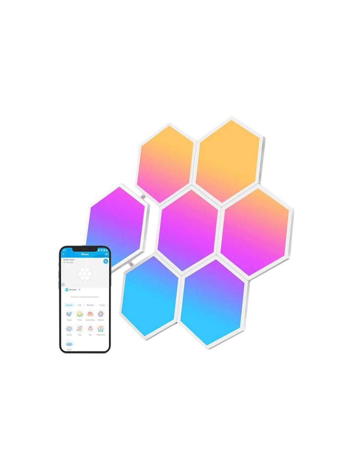 Govee Glide Hexa Light Panels 10-Pack, Smart Home