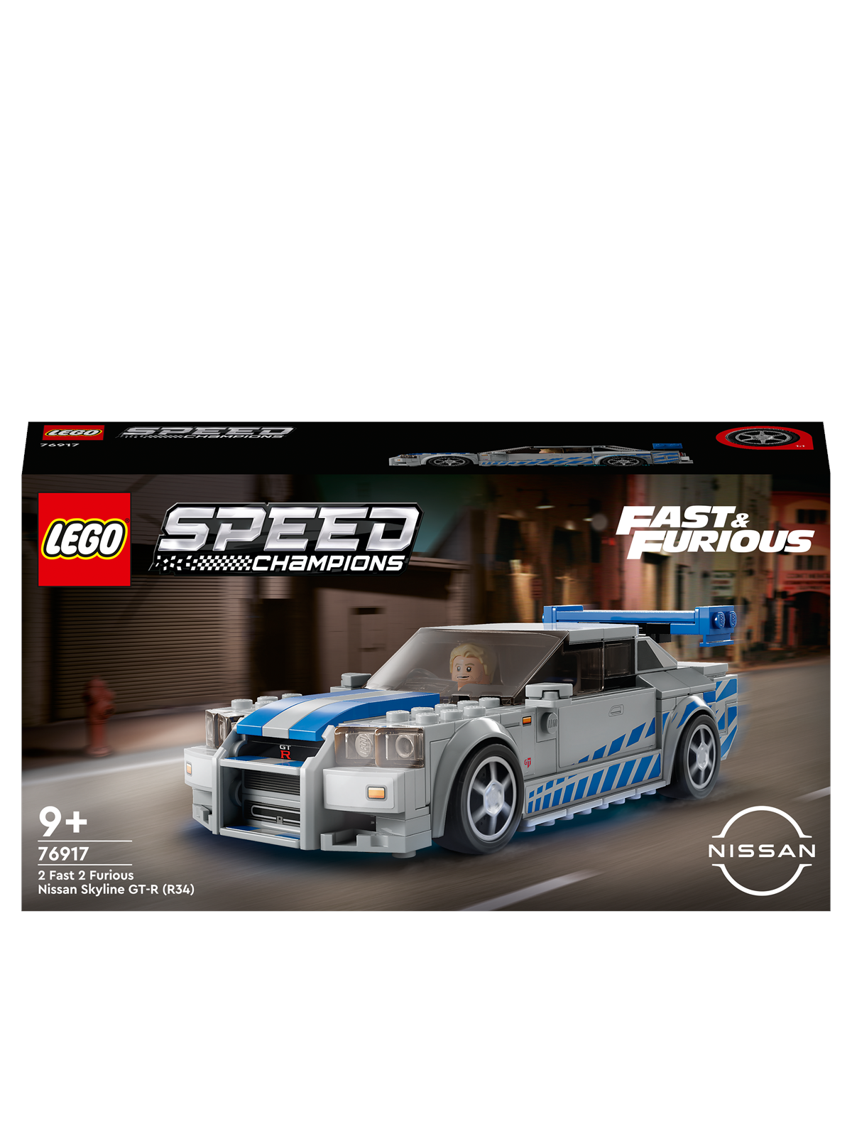 LEGO Speed Champions 76917 2 Fast 2 Furious Nissan Skyline GT-R (R34)