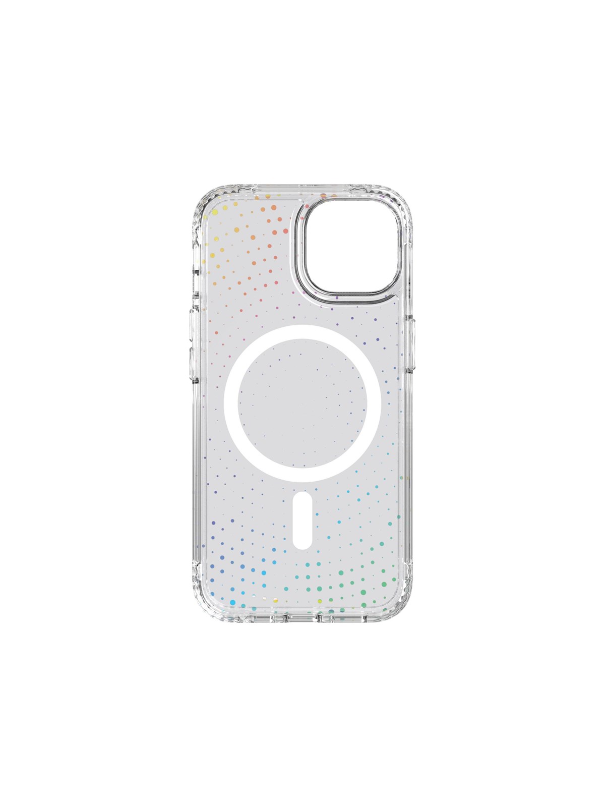 Tech21 Evo Sparkle MagSafe iPhone 13/14/15 Transparent, Mobilcover
