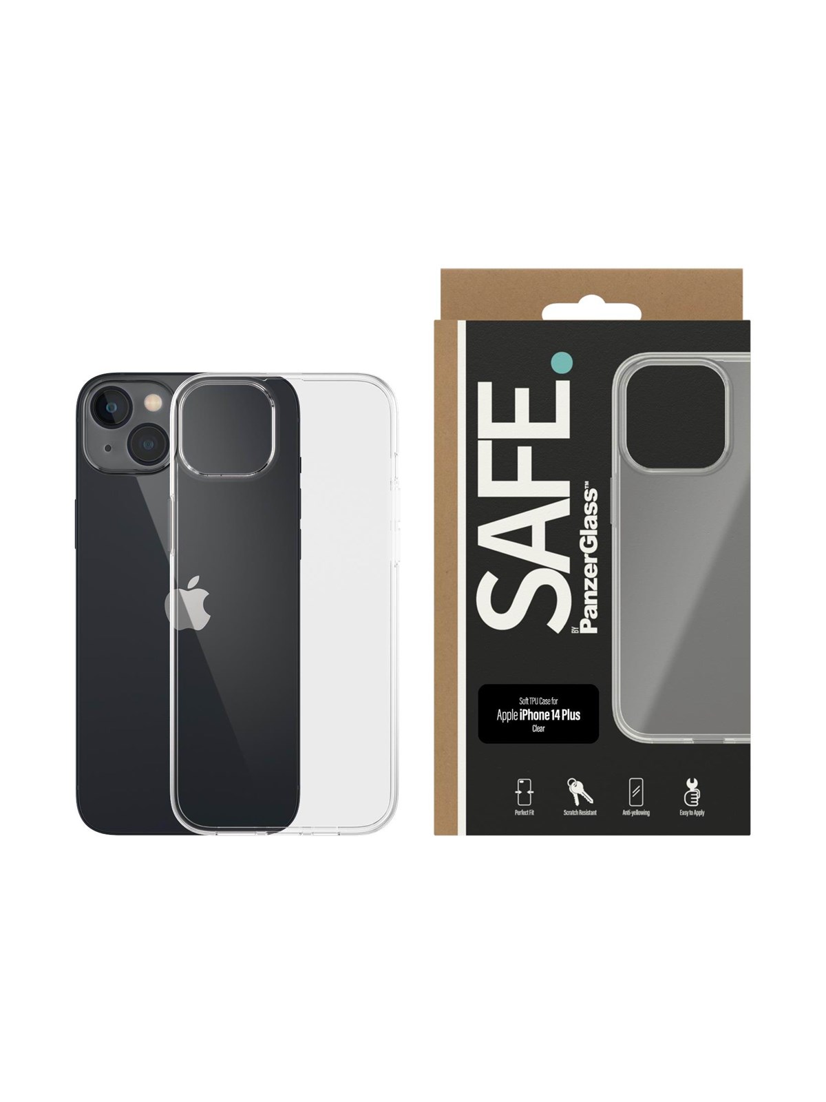 SAFE by PanzerGlass TPU Case Apple iPhone 14 Plus | Transparent, Mobilcover