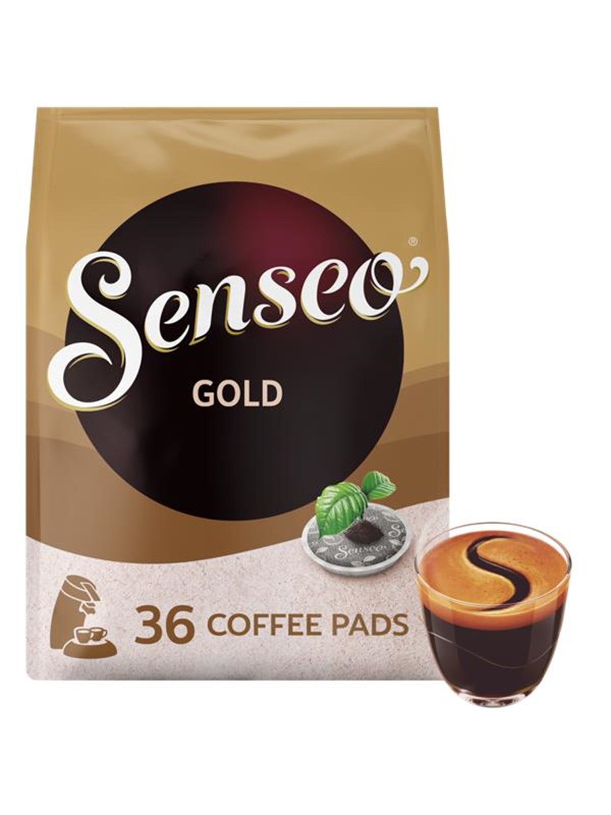Senseo Pads Gold (medium cup) 36 pcs, Kaffemaskine