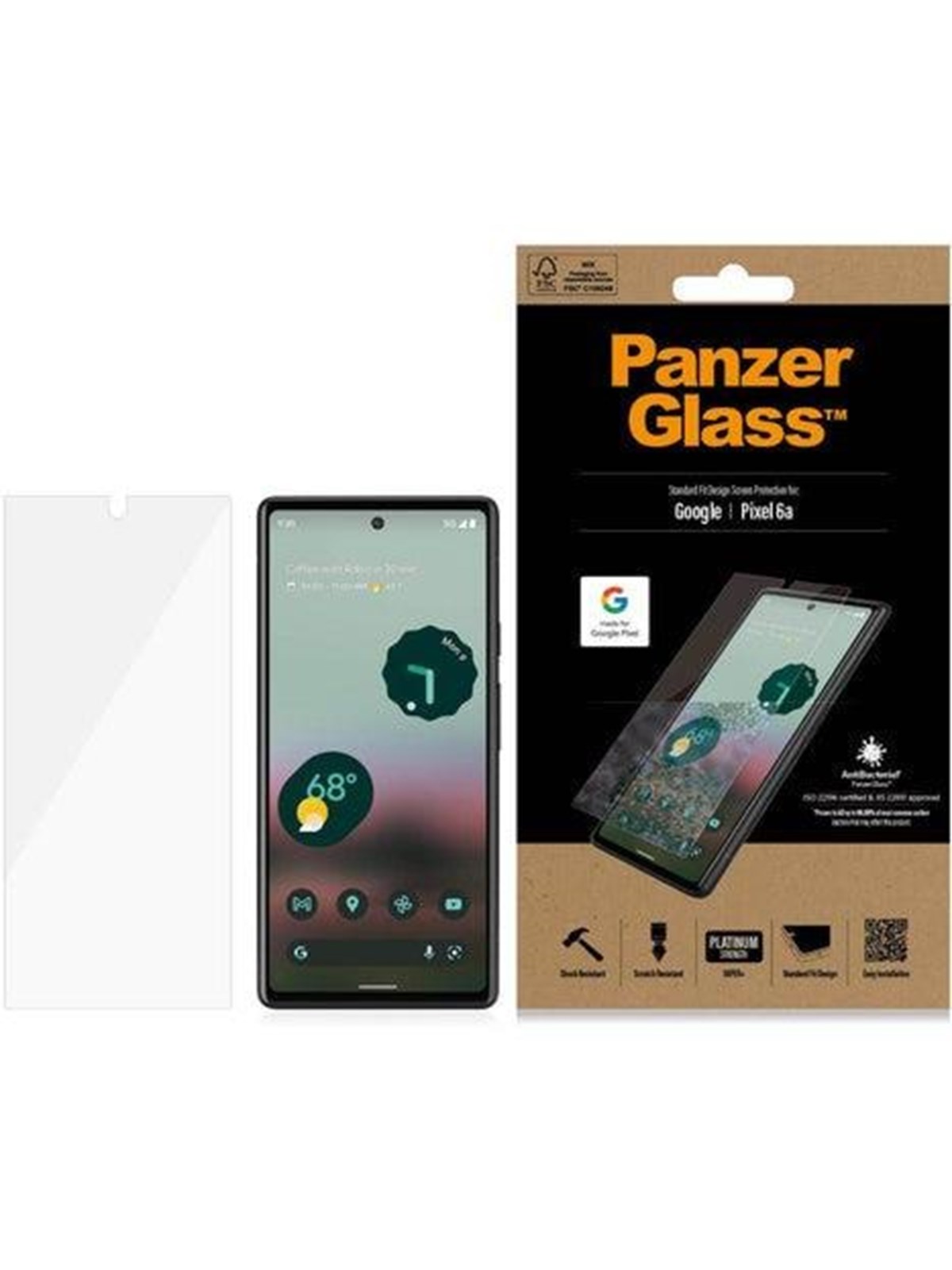 PanzerGlass Screen Protector Google Pixel 6a, Beskyttelsesglas