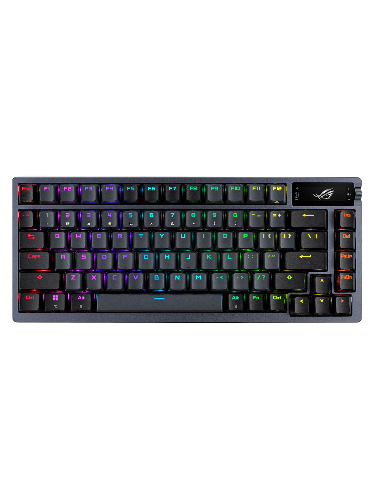 ASUS ROG Azoth 75% Wireless DIY Custom RGB - Gaming Tastatur - Uden Numpad - Nordisk - Sort