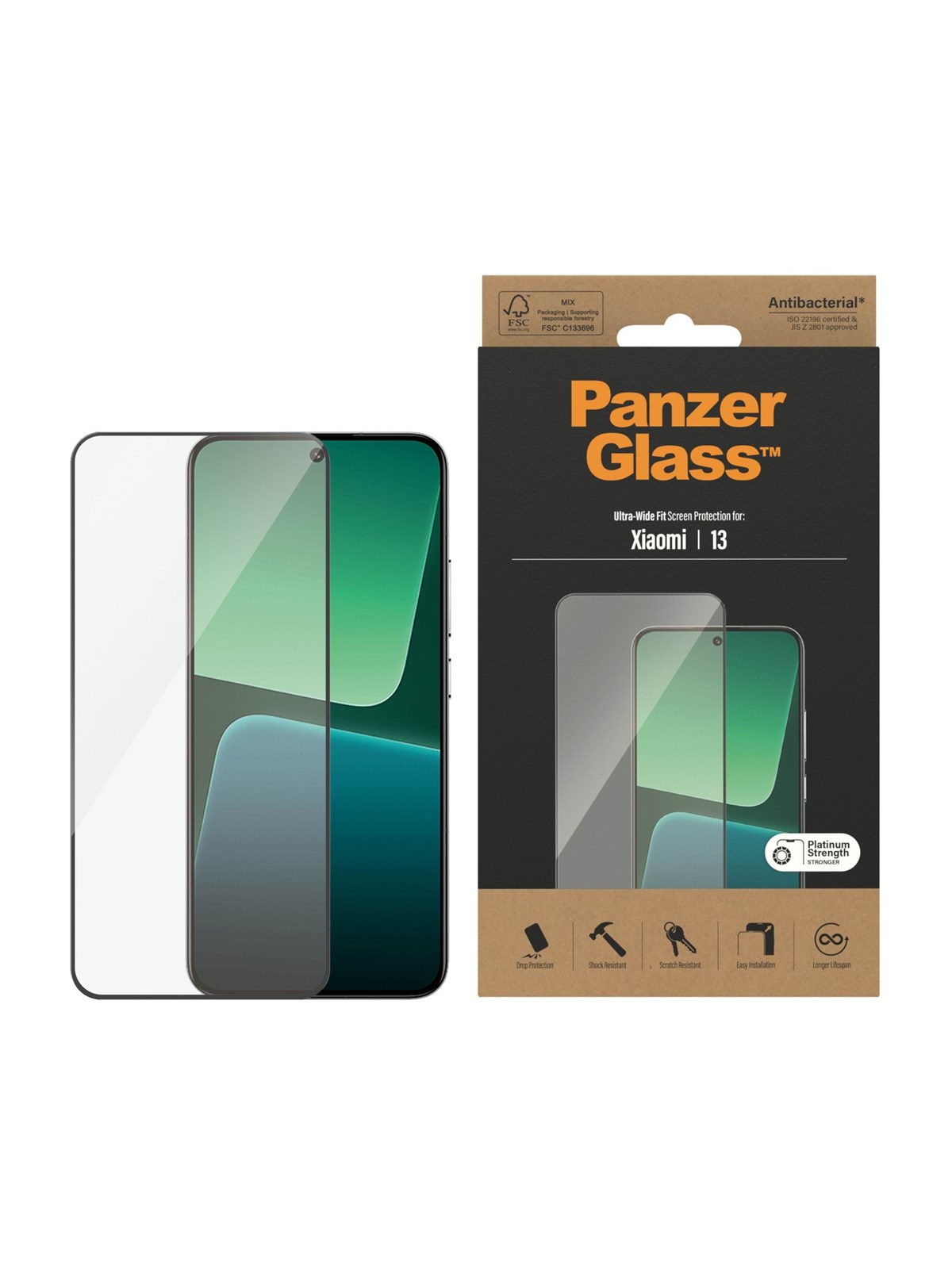 PanzerGlass Screen Protector Xiaomi 14 | 13 | Ultra-Wide Fit, Beskyttelsesglas