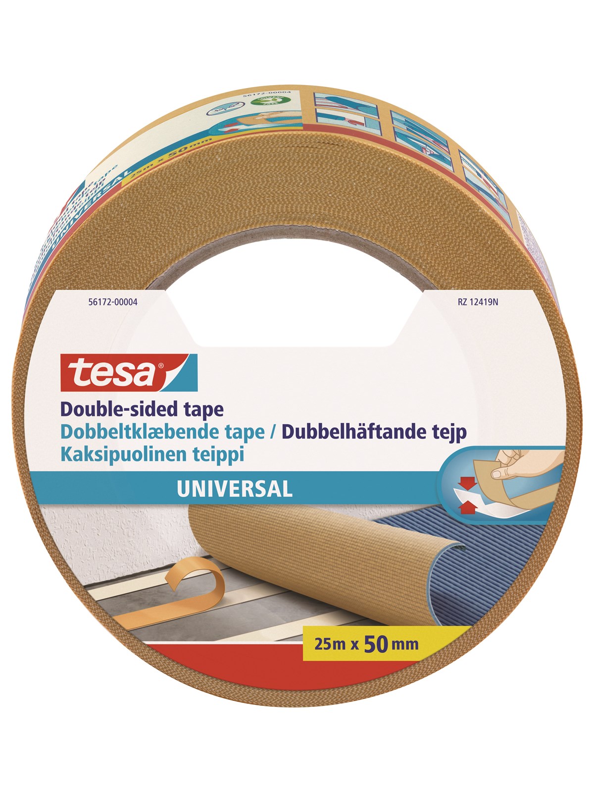 tesa Double-sided tape Universal 25m x 50mm, Tape