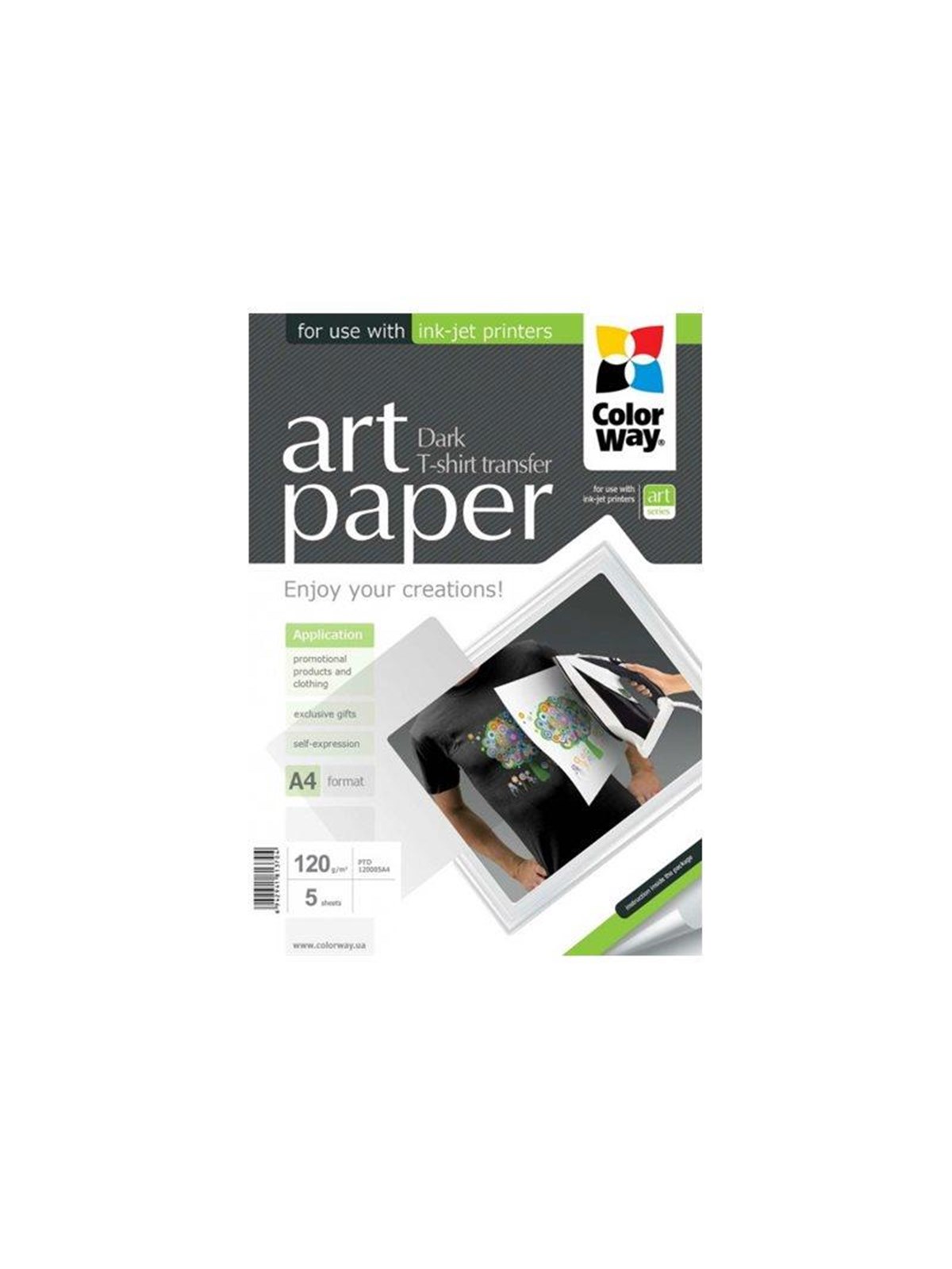 ColorWay ART T-shirt transfer Special Dark, Fotopapir