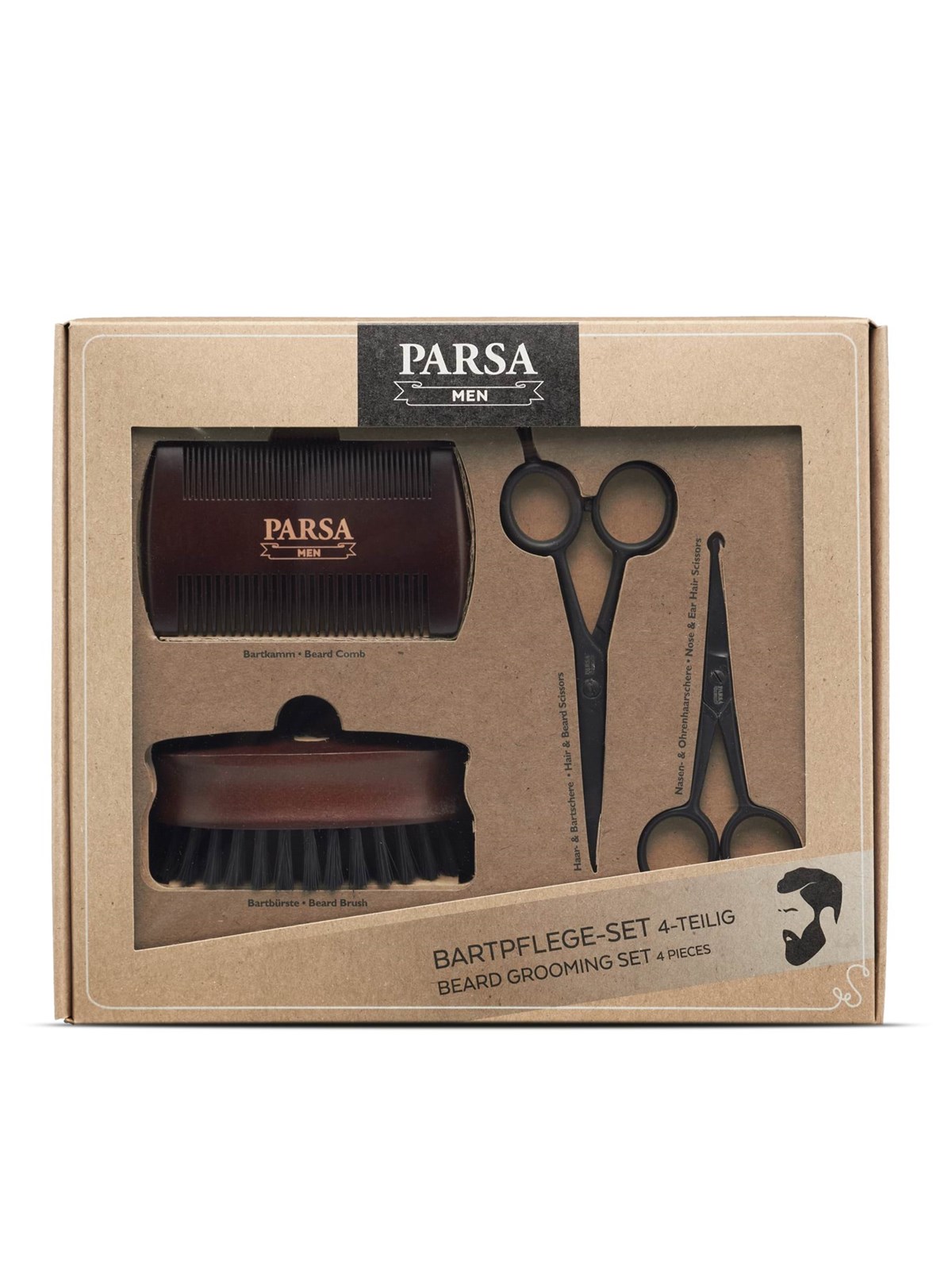 PARSA Men Beard Grooming Kit, Personlig Pleje