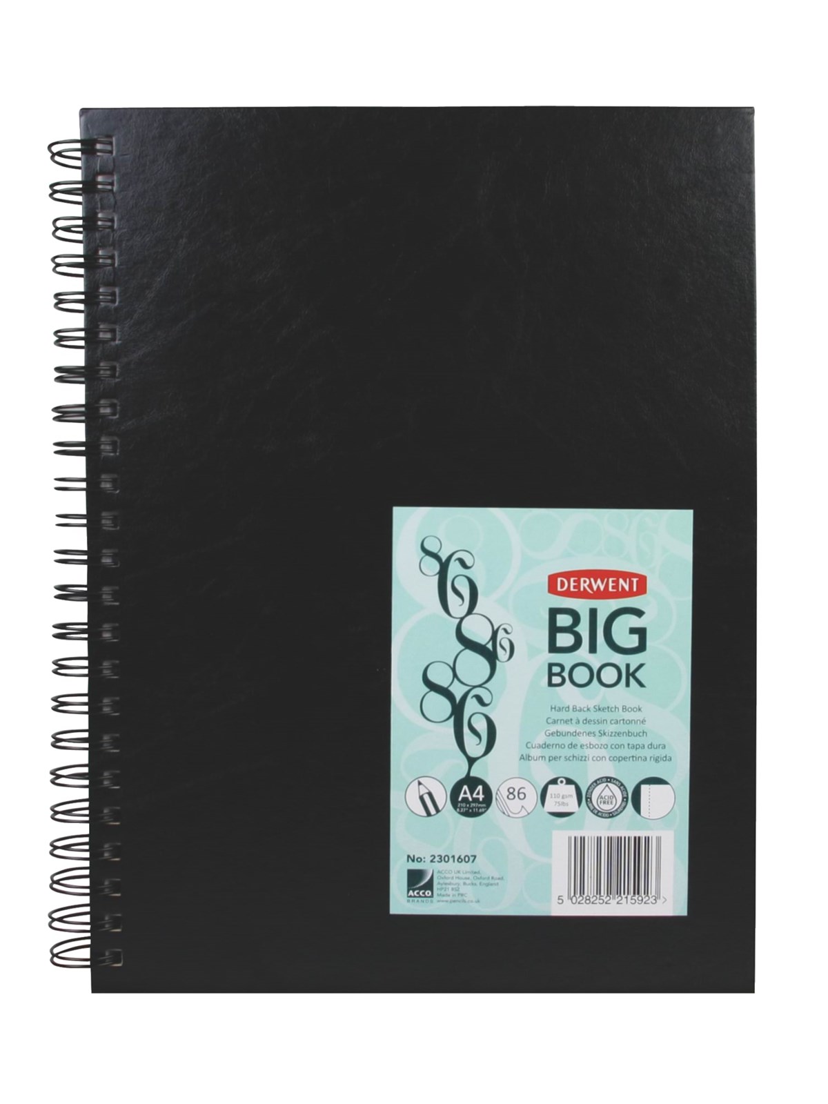 Derwent A4 Big Book wireindbundet, Tegneværktøj