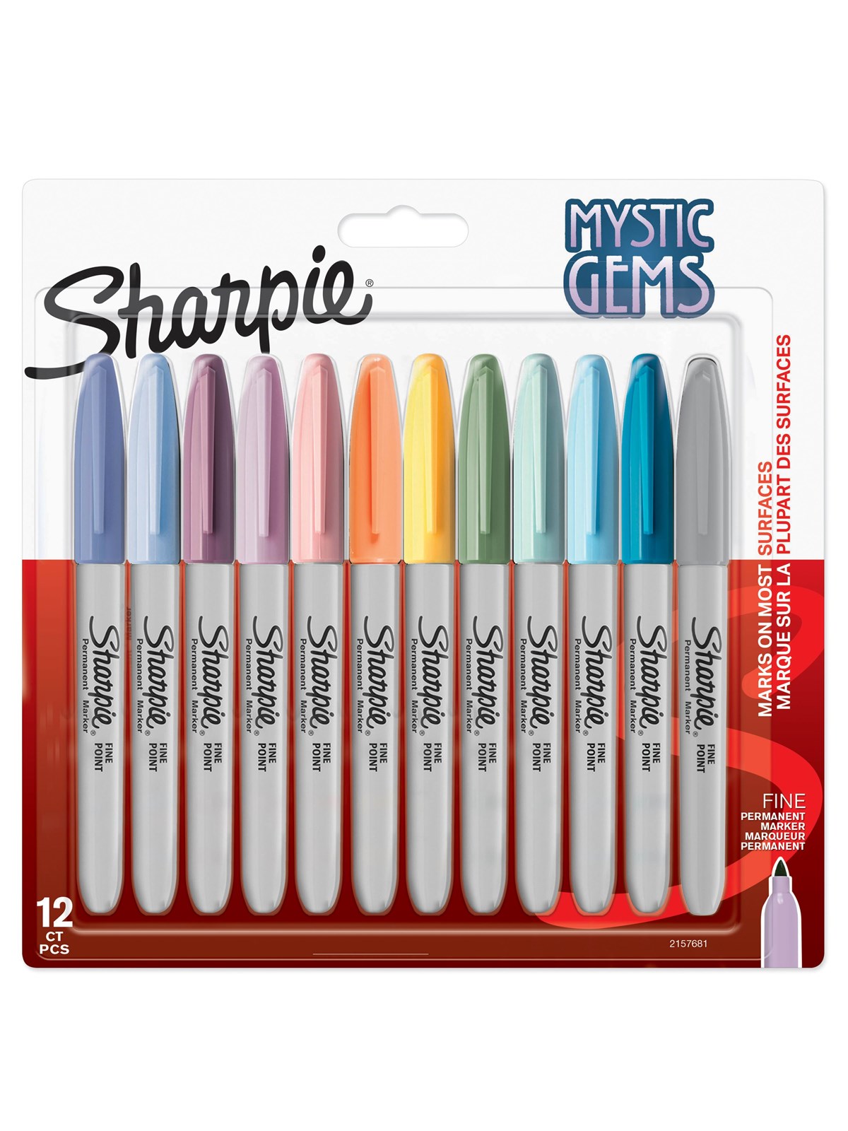 Sharpie Permanente Markers | Mystic Gem Special Edition | Fin spids | Assorterede farver | 12 Stk