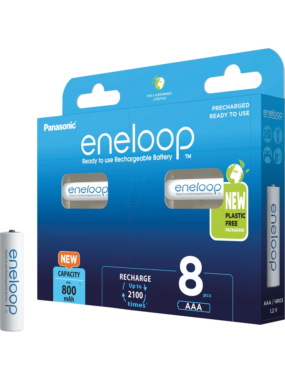 Panasonic eneloop BK-4MCDE/8BE battery - 8 x åA - NiMH, Batteri