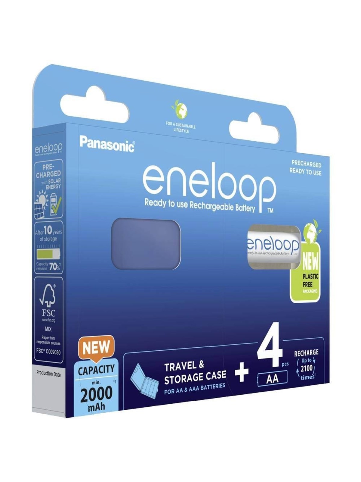 Panasonic eneloop BK-3MCDE battery - 4 x å type - NiMH, Batteri