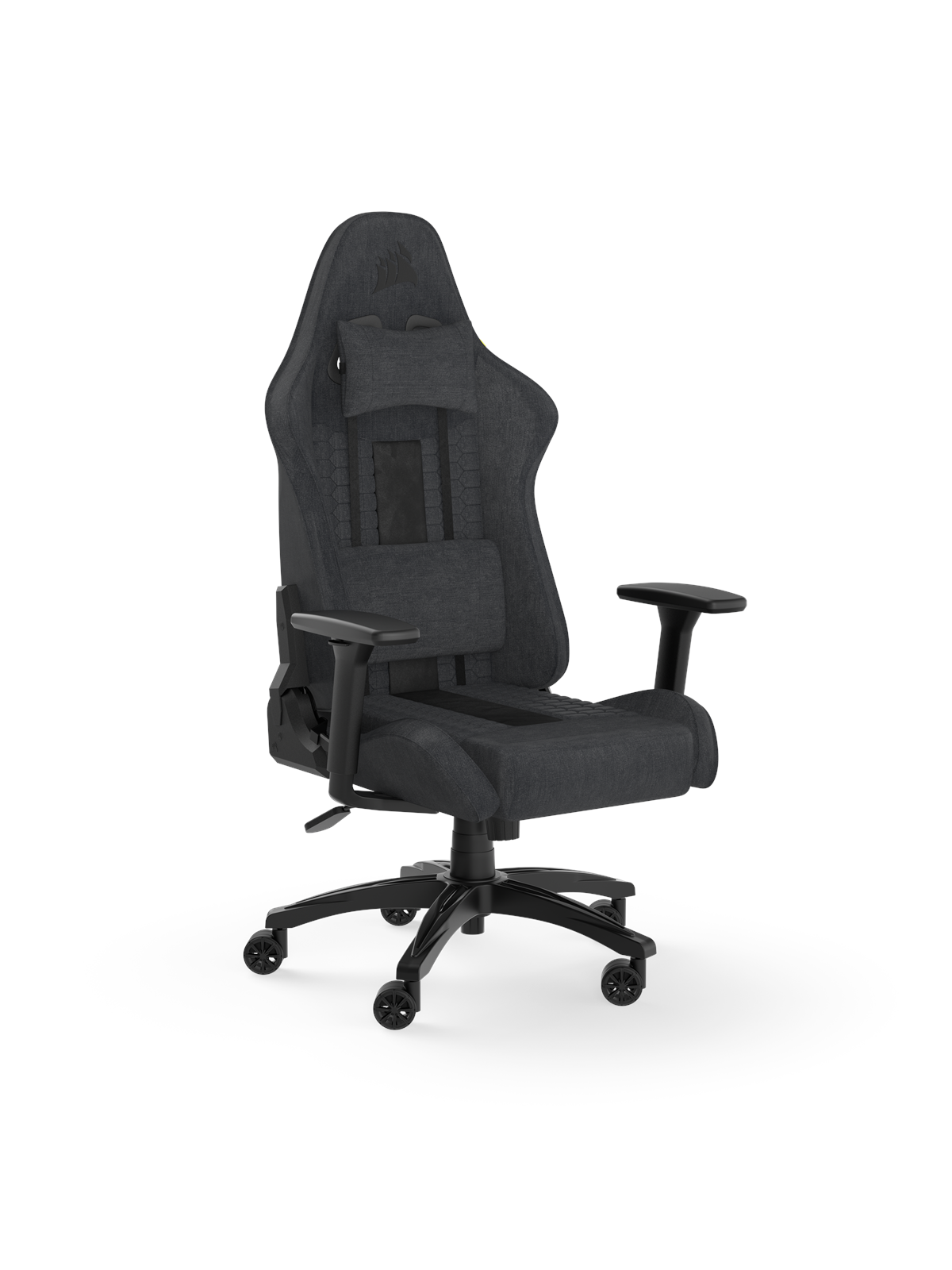 Corsair TC100 Relaxed Fabric Gamer Stol - Grå - Stof - Op til 120 kg, Gamerstol