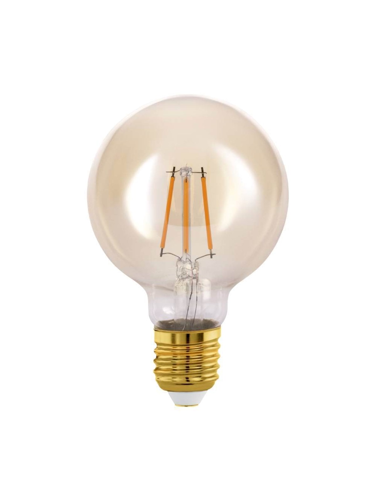 EGLO LED pære G80 Globe 4W/822 350 lumen amber E27, Lyskilde