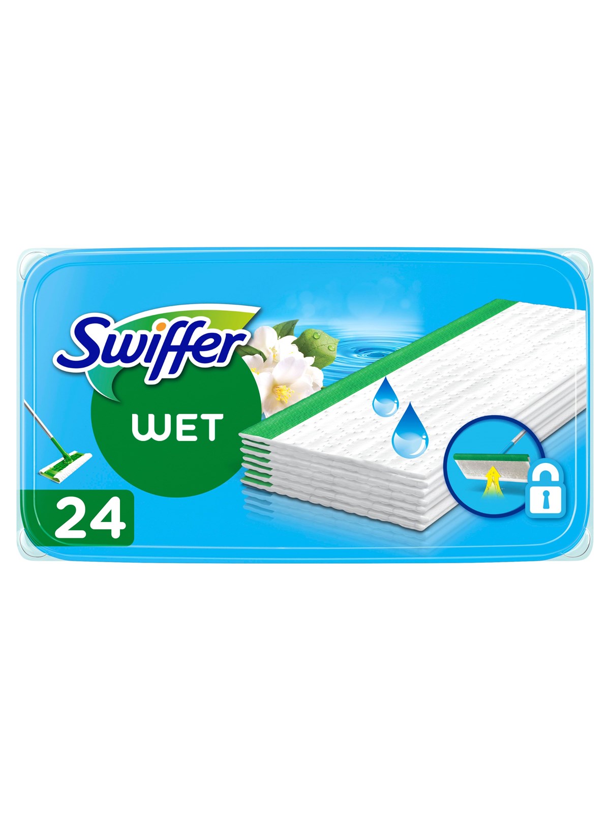 Swiffer Wet Morning Fresh Refill 24 pcs, Rengøring